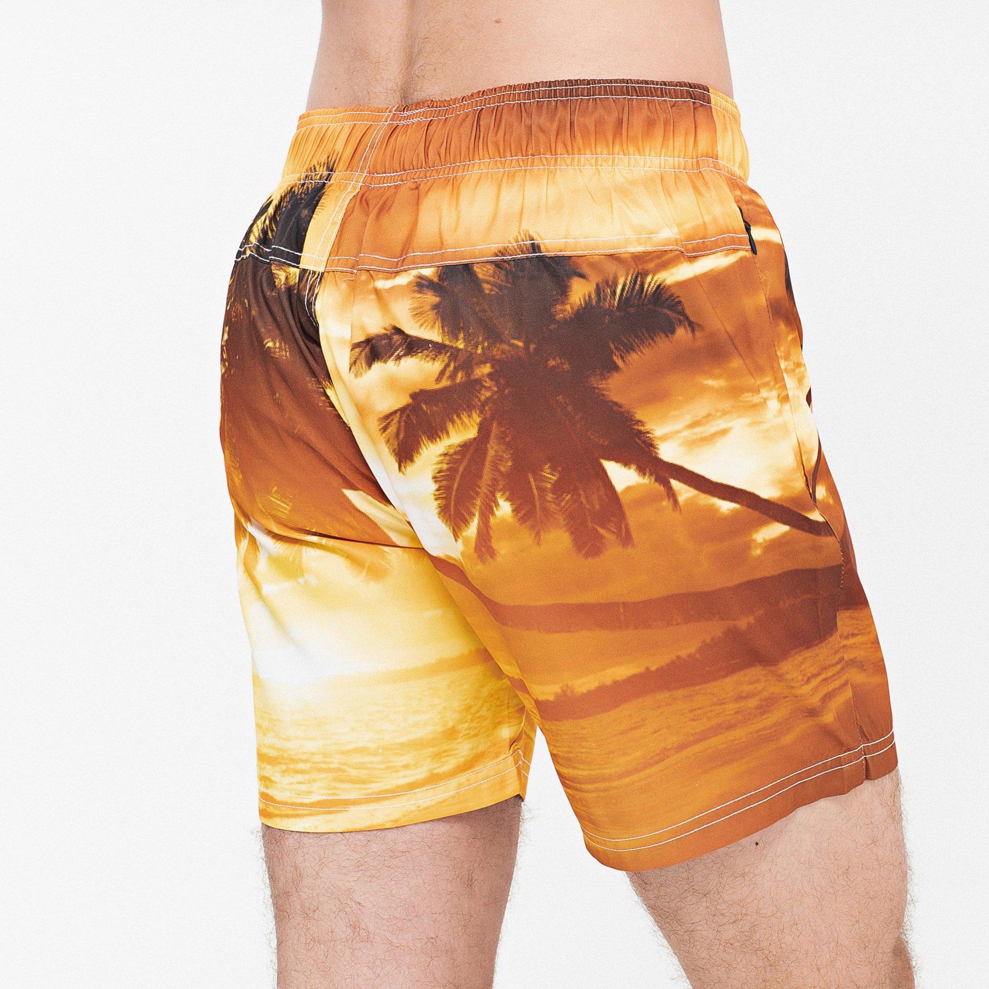 Sunset - Crosshatch - Beach Dream Swim Shorts Mens - 2