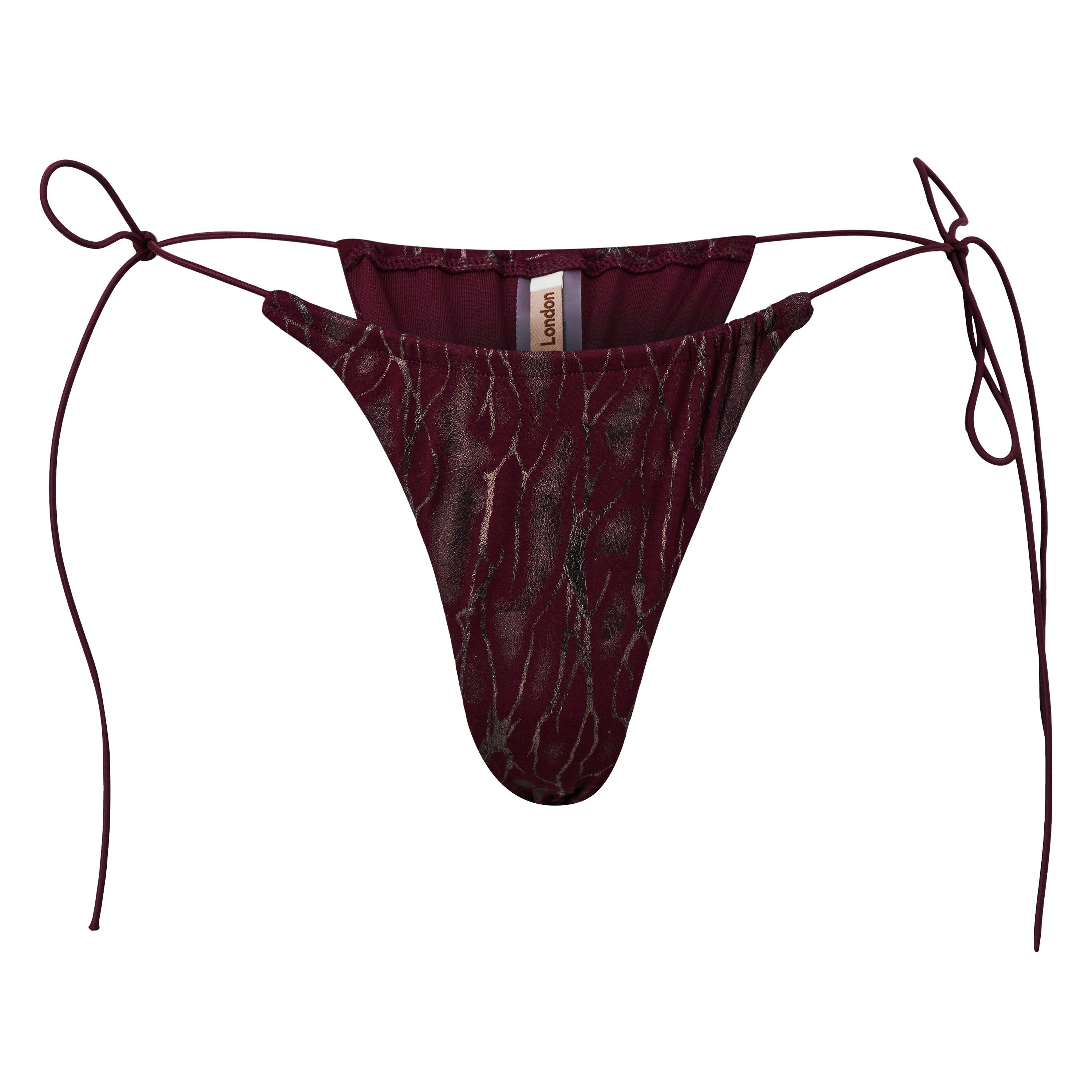 Red - Jaded London - Women's Micro Thong Bikini Bottoms - 5