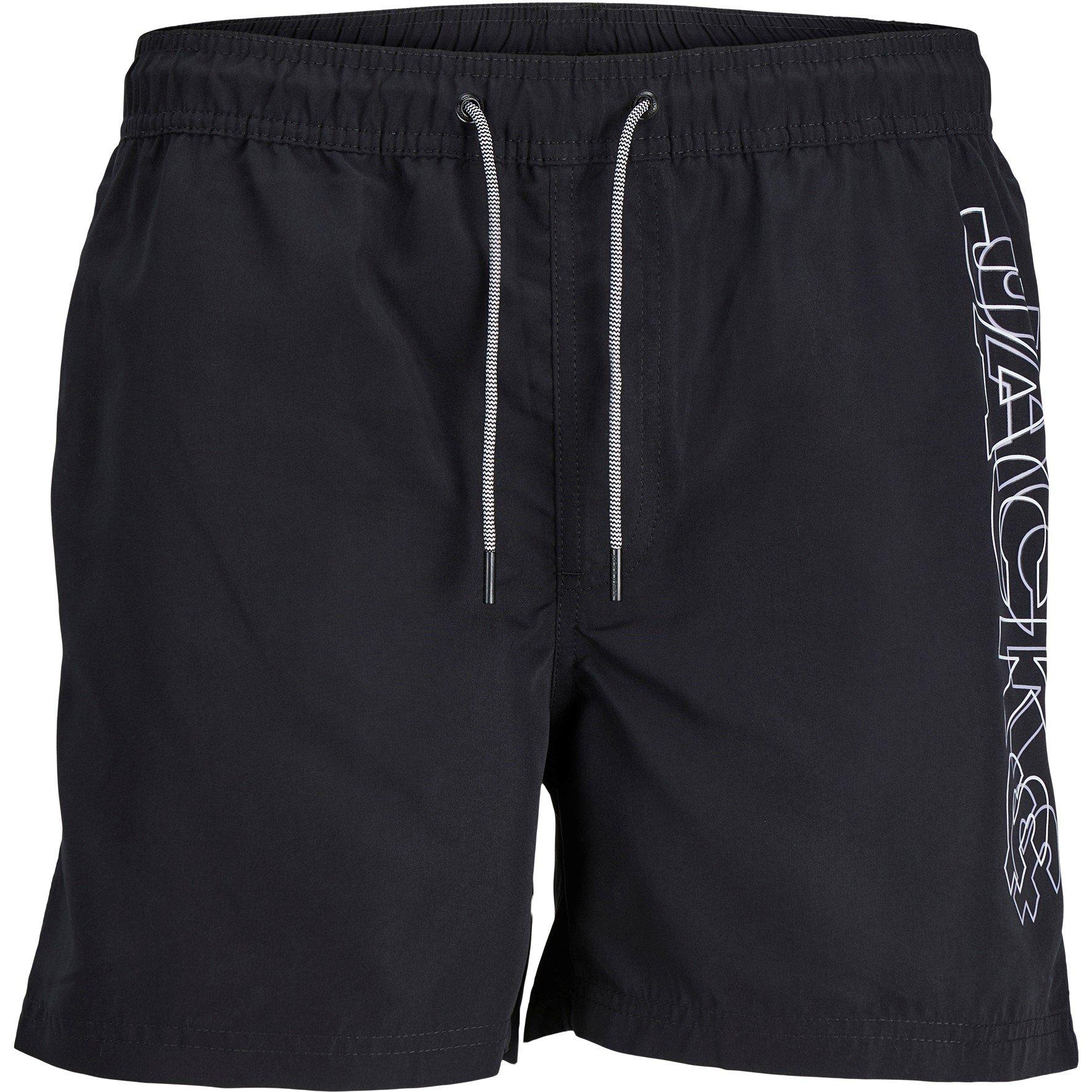 Black - Jack and Jones - Fiji Double Logo Swim Shorts - 6