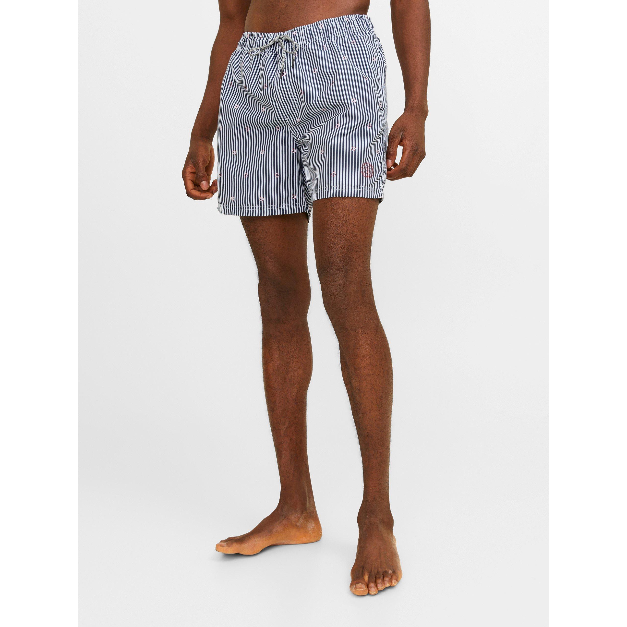 Jack And Jones Men's Fiji Stripe Swim Short - Navy Blazer - XS