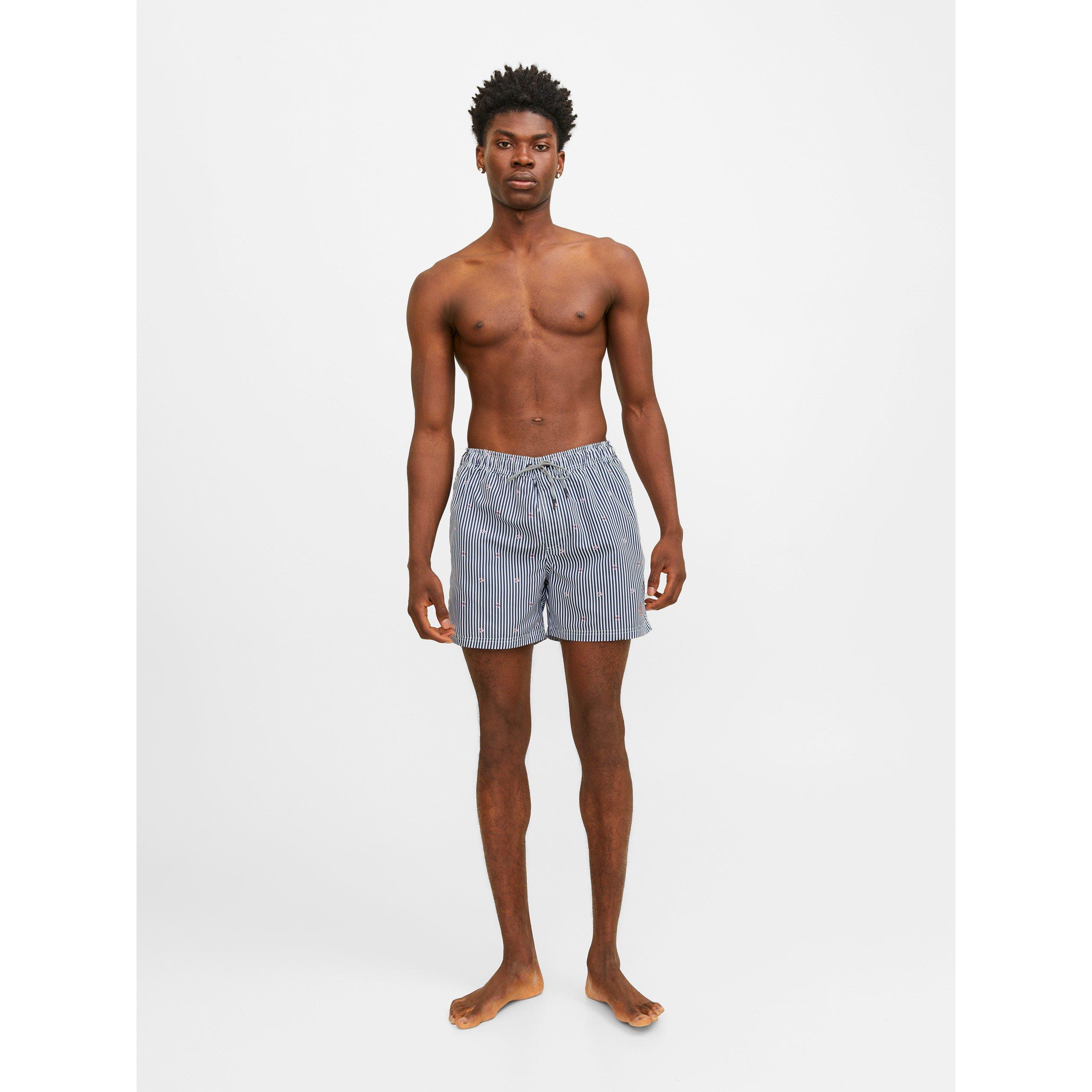 Navy Blazer - Jack and Jones - Fiji Stripe Swim Short - 3