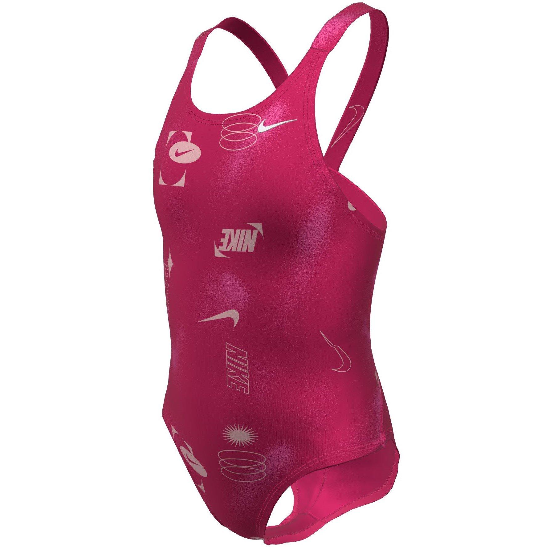 Nike Girls Kids' Fastback One-Piece Swimsuit - Rush Pink - 13 (XL)