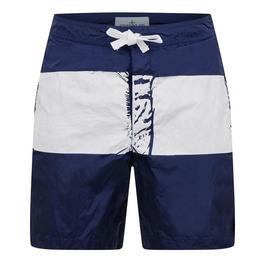 Stone Island Marina Striped Swimming Trunks