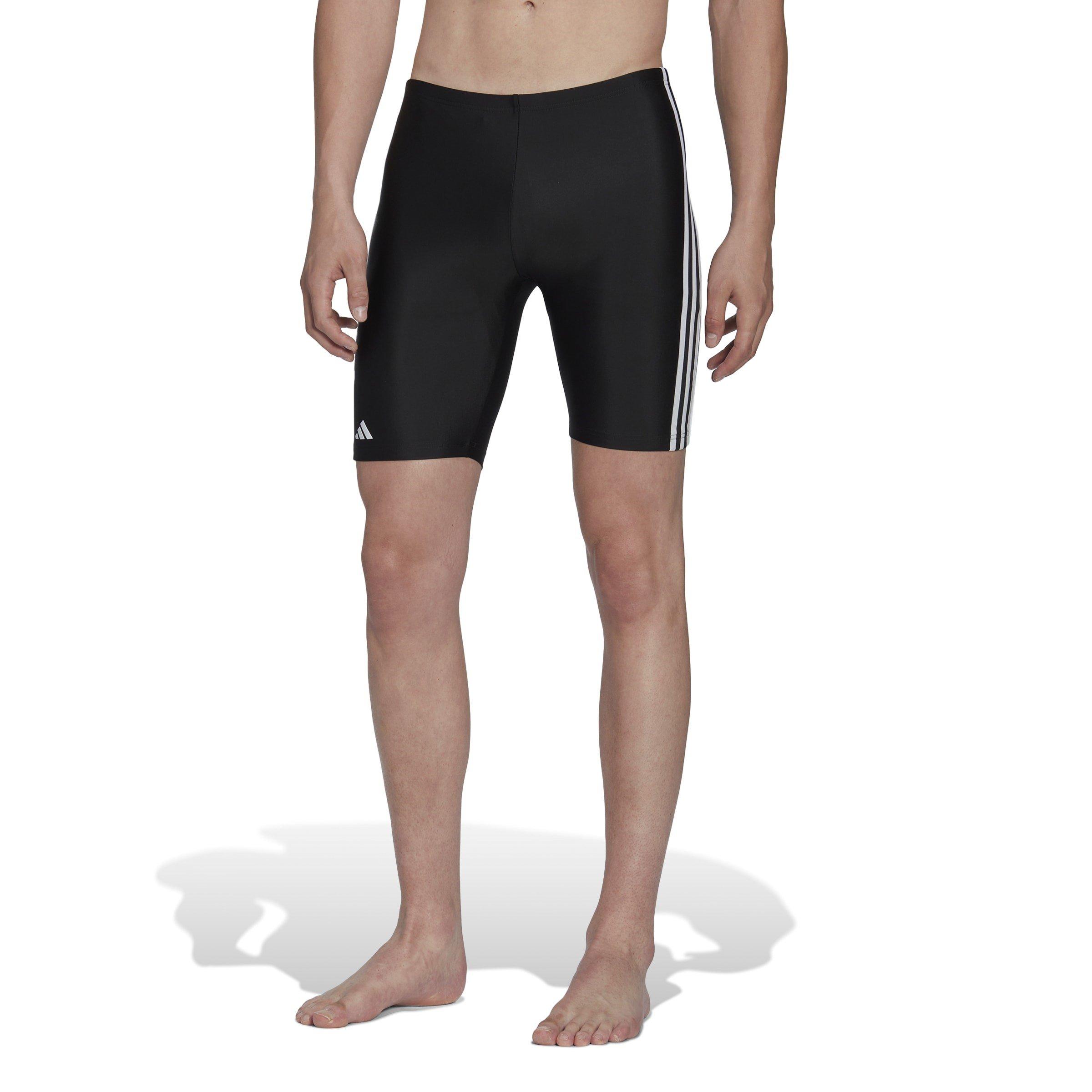 Black/White - adidas - Classic 3-Stripes Mens Swim Jammers - 2