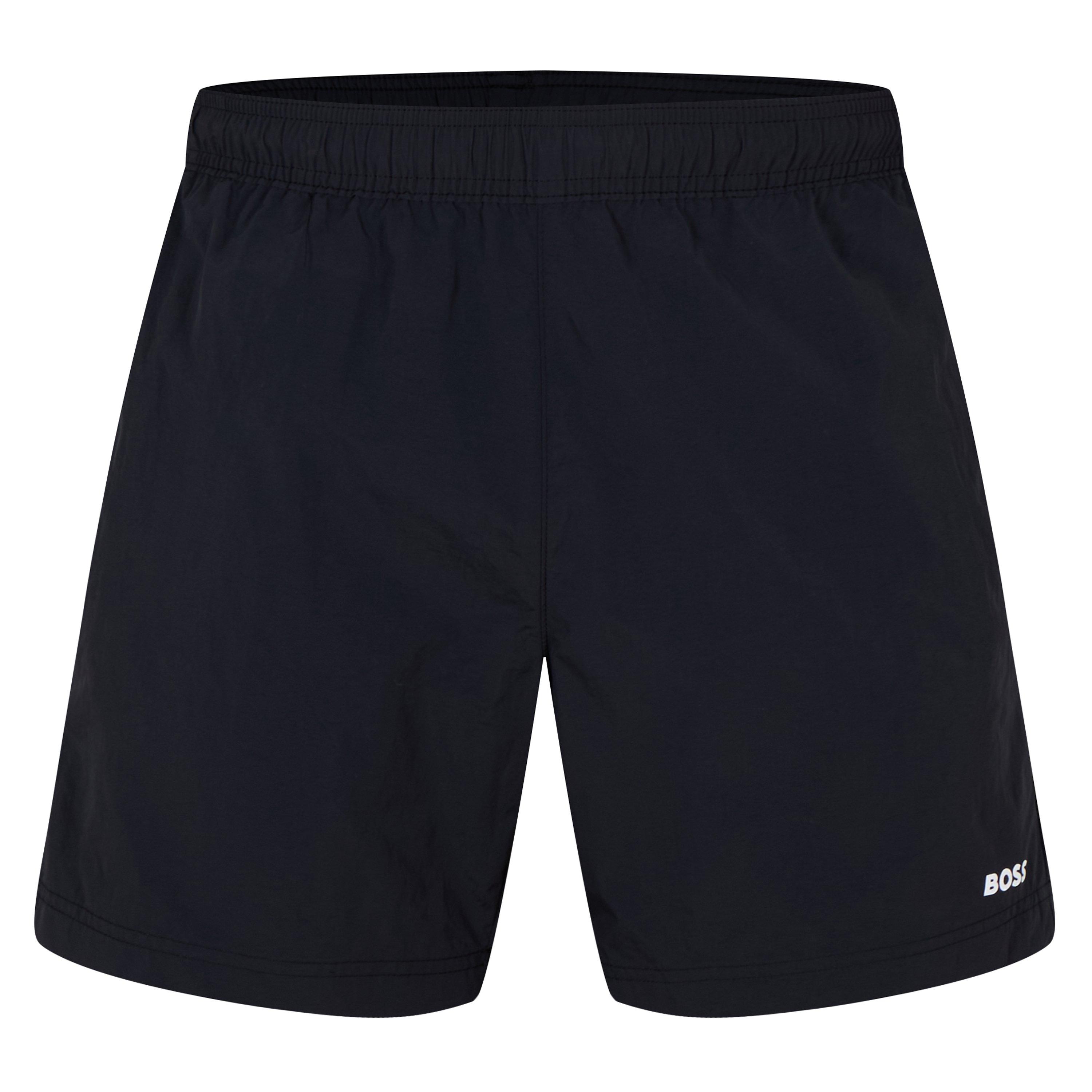 Boss Men's Yves Lightweight Quick-Drying Swim Shorts - Black 001 - S