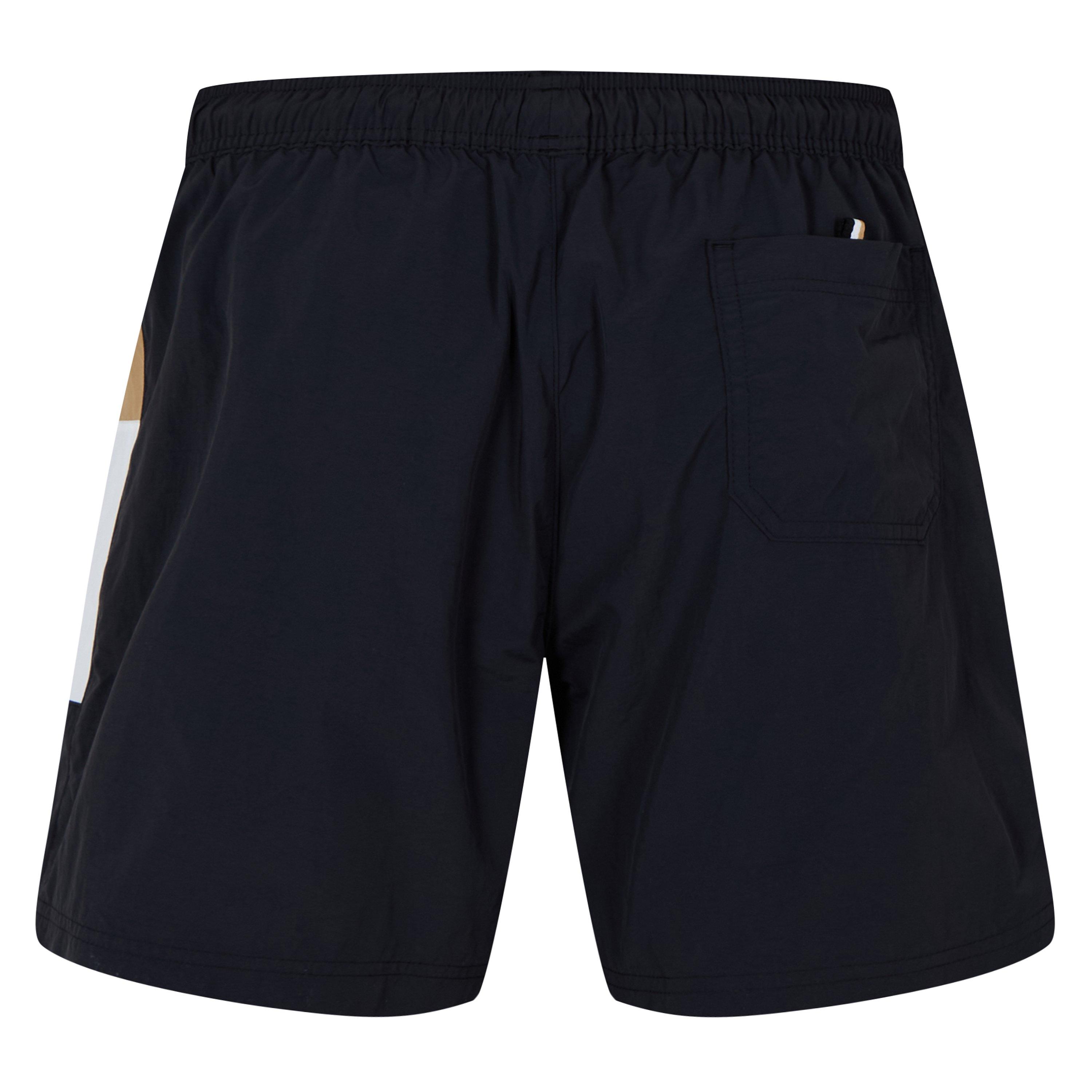 Black 001 - Boss - Men's Zepha Swim Shorts, Comfortable Elasticated Waist - 3