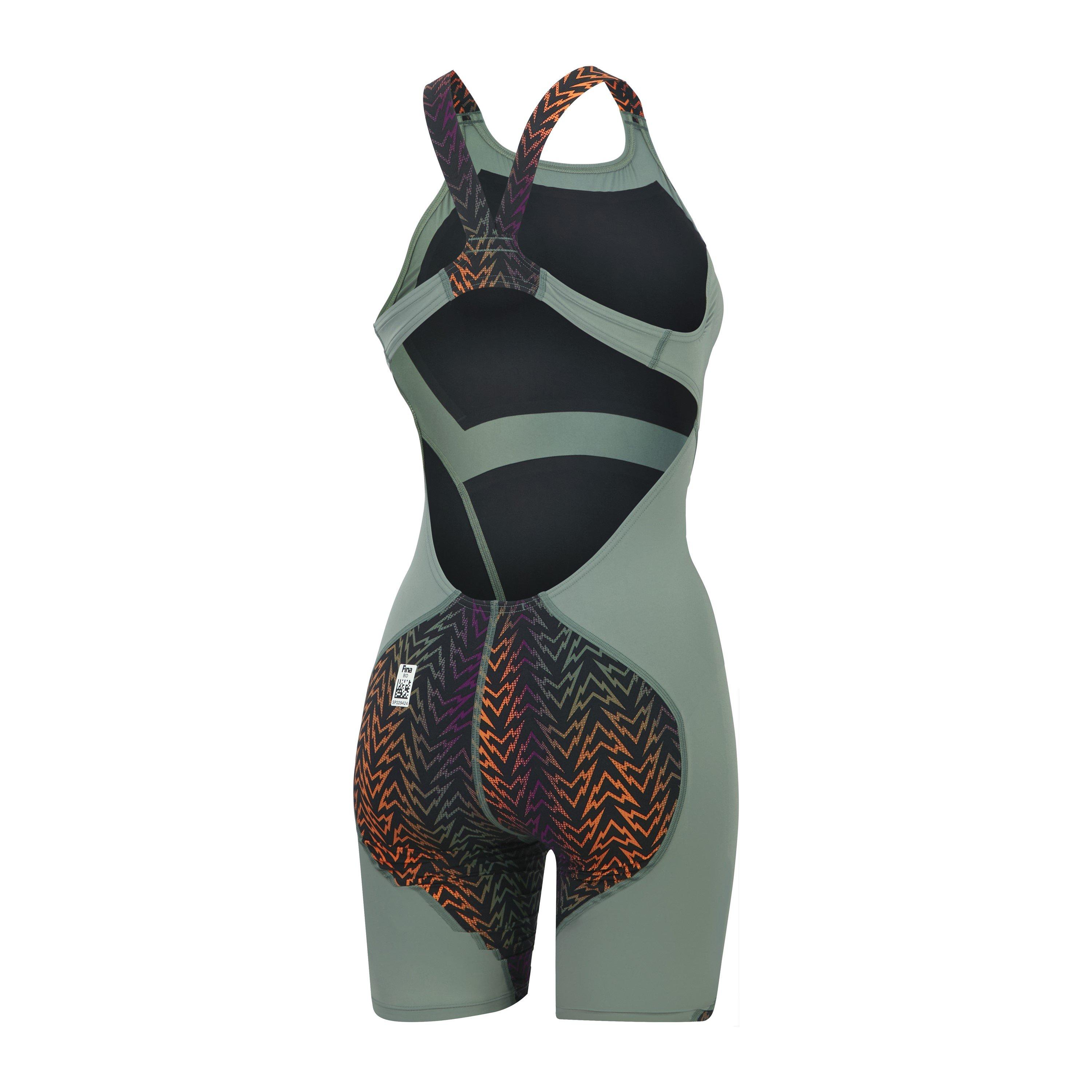 Zelena/Narančasta - Speedo - Women's Fastskin LZR Ignite Boyleg Swimsuit - 6