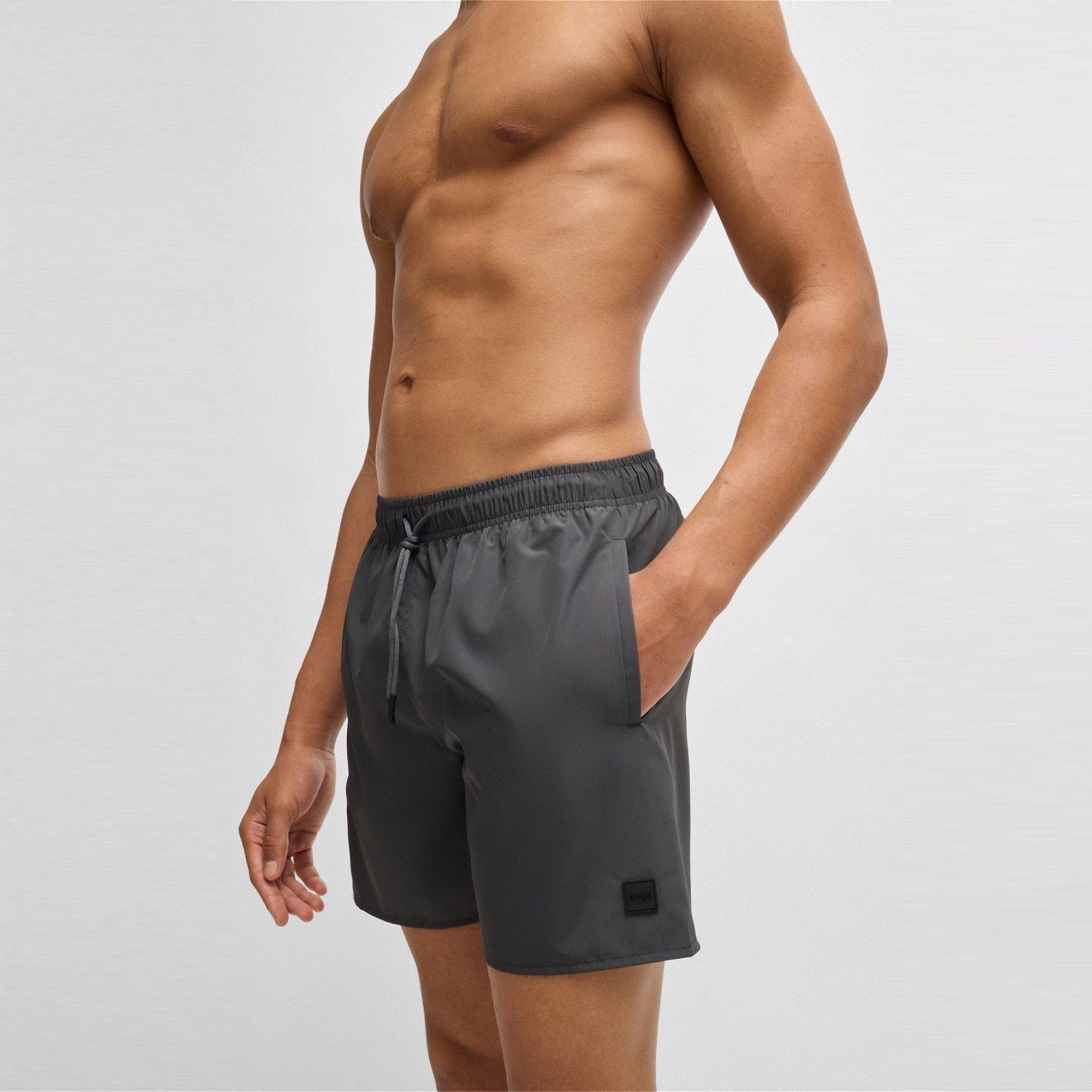 Charcoal 011 - Boss - Men's Dive Swim Shorts with Mesh Lining - 5