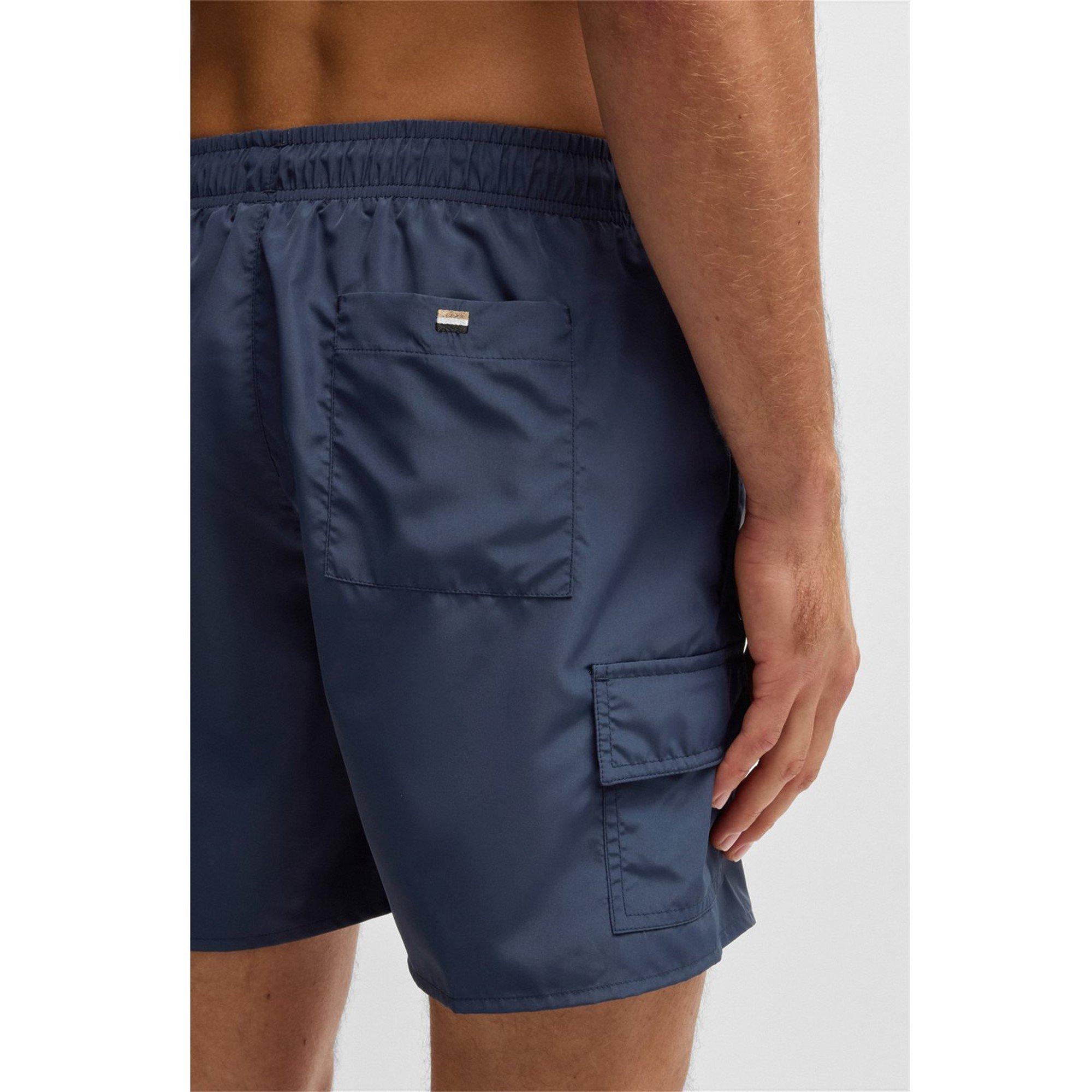 Navy 413 - Boss - Men's Dive Swim Shorts with Mesh Lining - 2