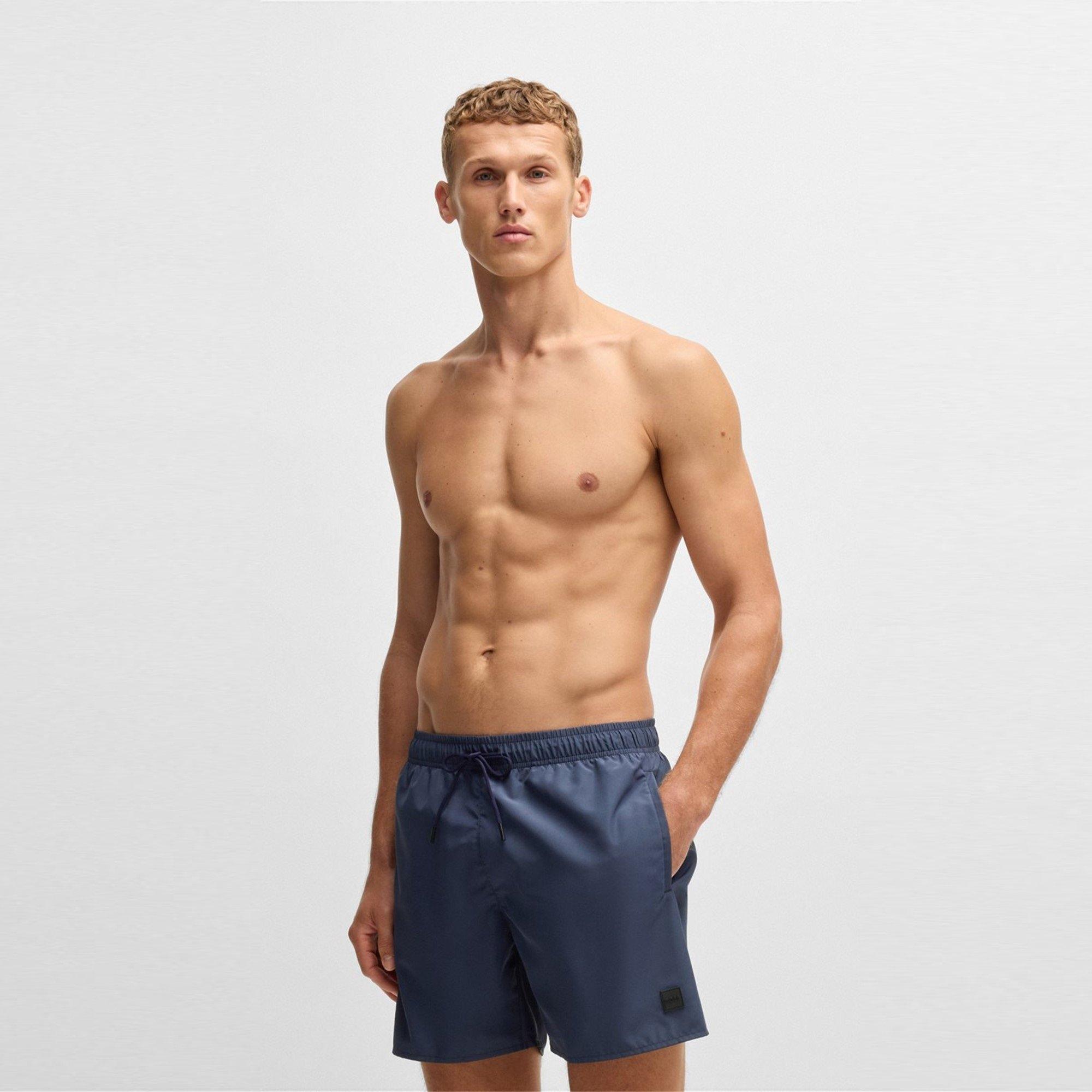 Navy 413 - Boss - Men's Dive Swim Shorts with Mesh Lining - 3