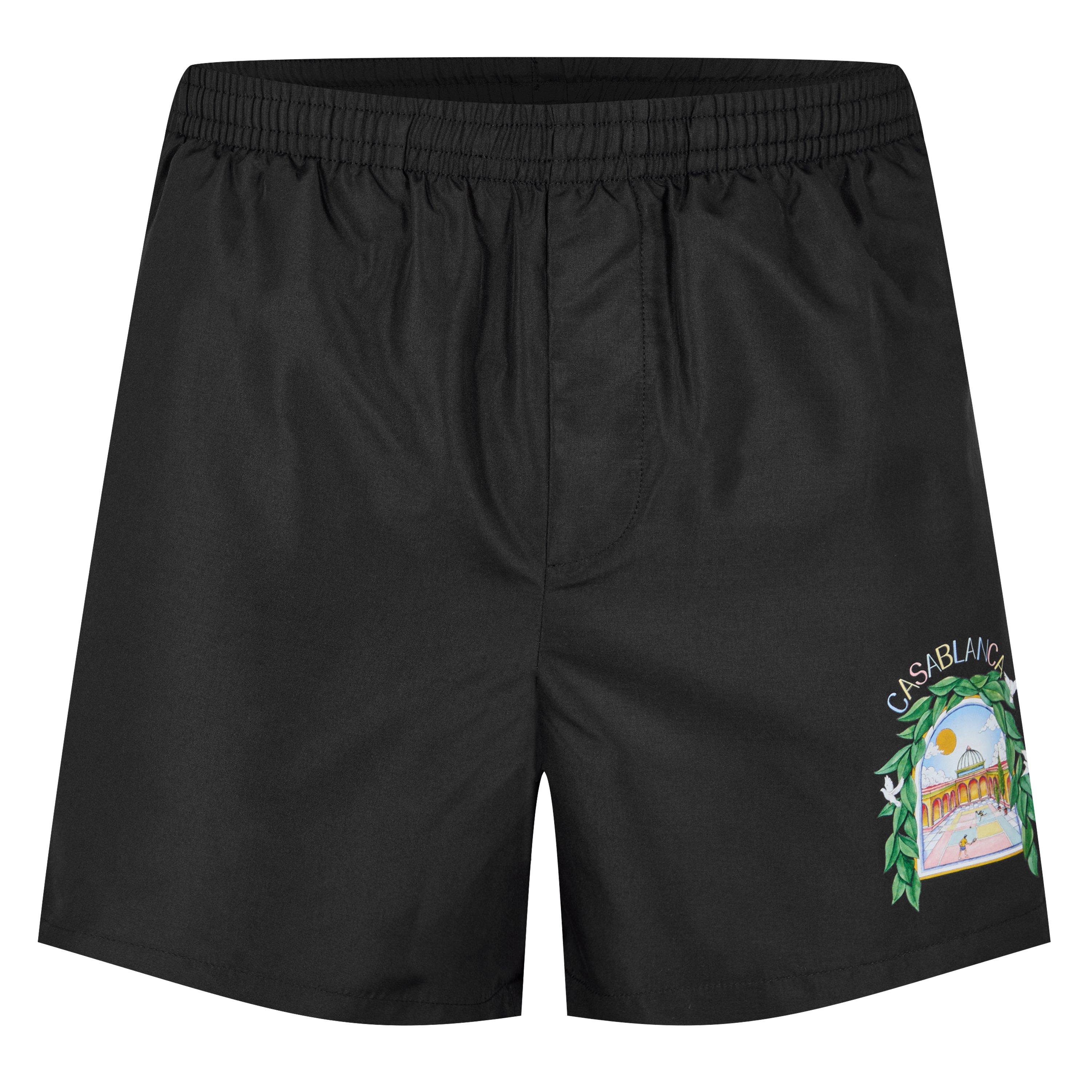 Black - Casablanca - Men's L'Arch De Tennis Swim Shorts - 5