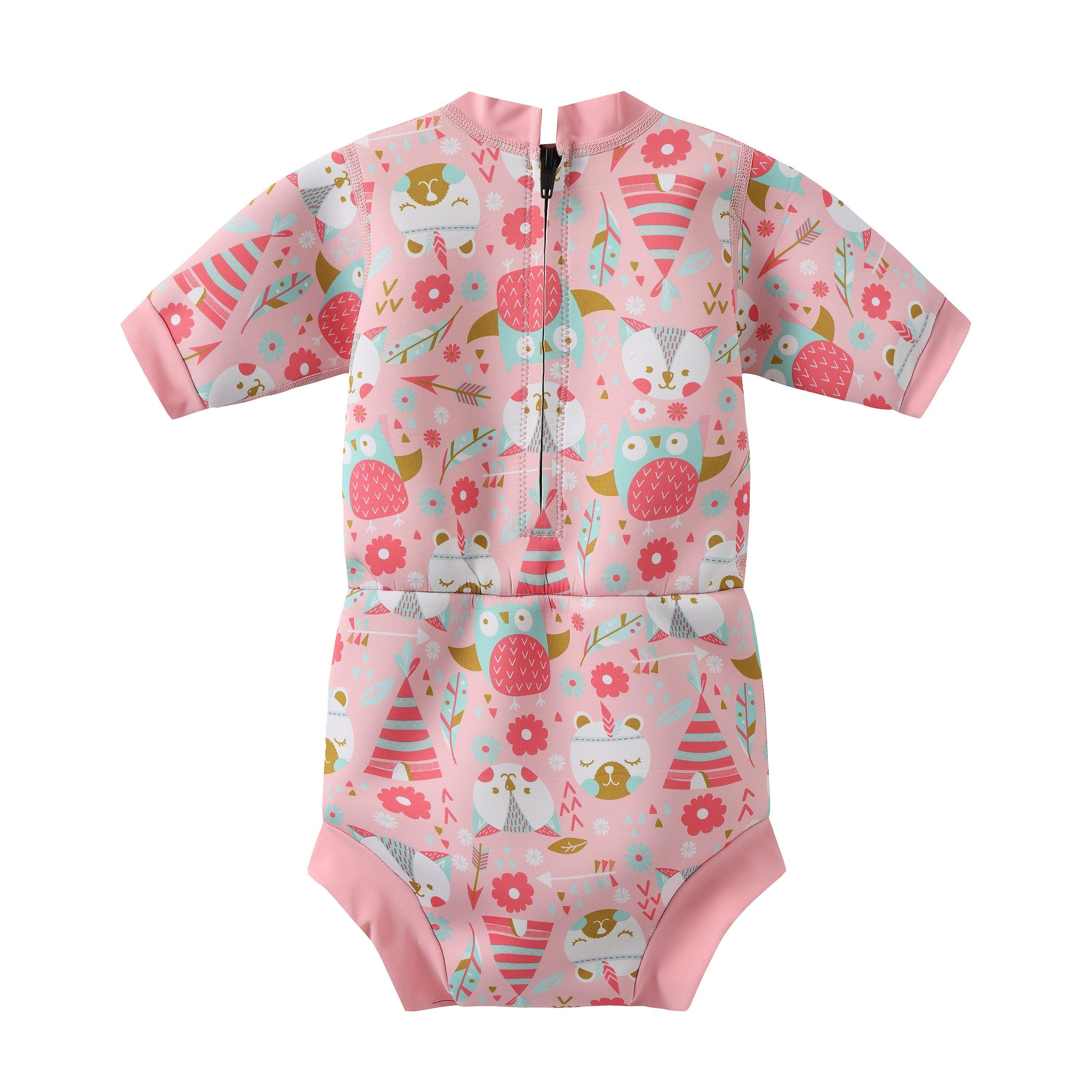 Pink AOP - Star - One Piece Swimsuit Babies - 2