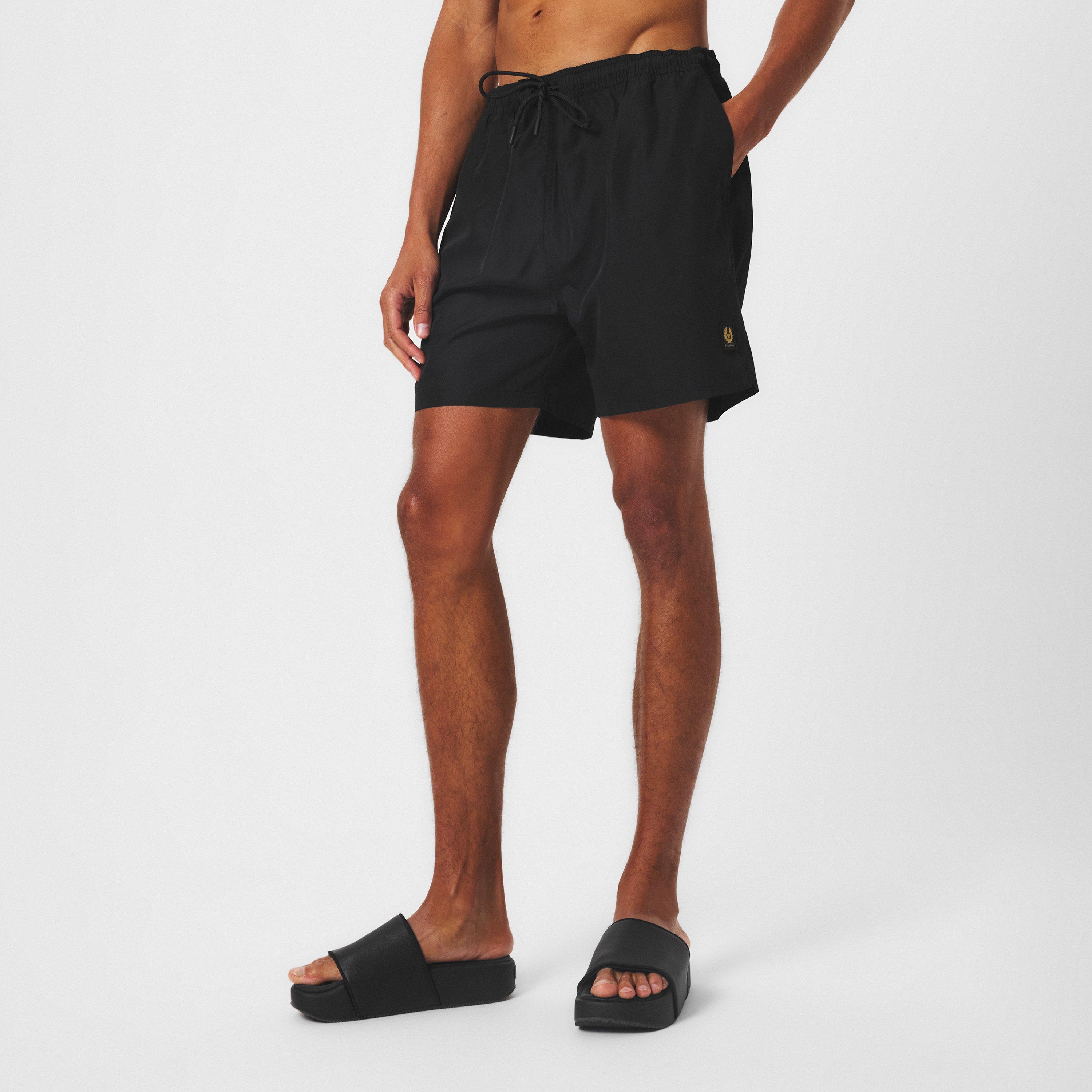 Black - Belstaff - Men's Clipper Swim Shorts - 3