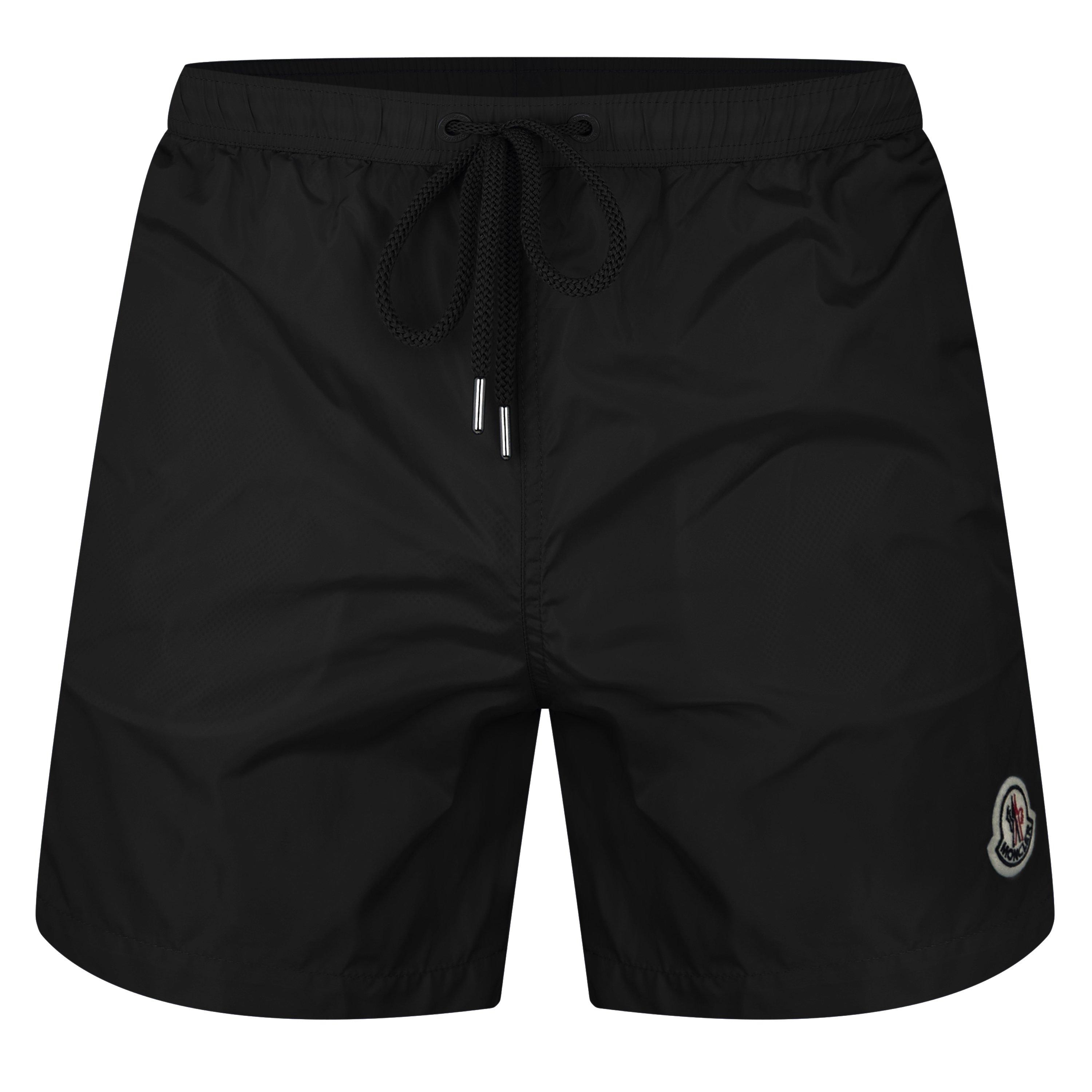 Black 999 - Moncler - Men's Logo Swim Shorts - 1