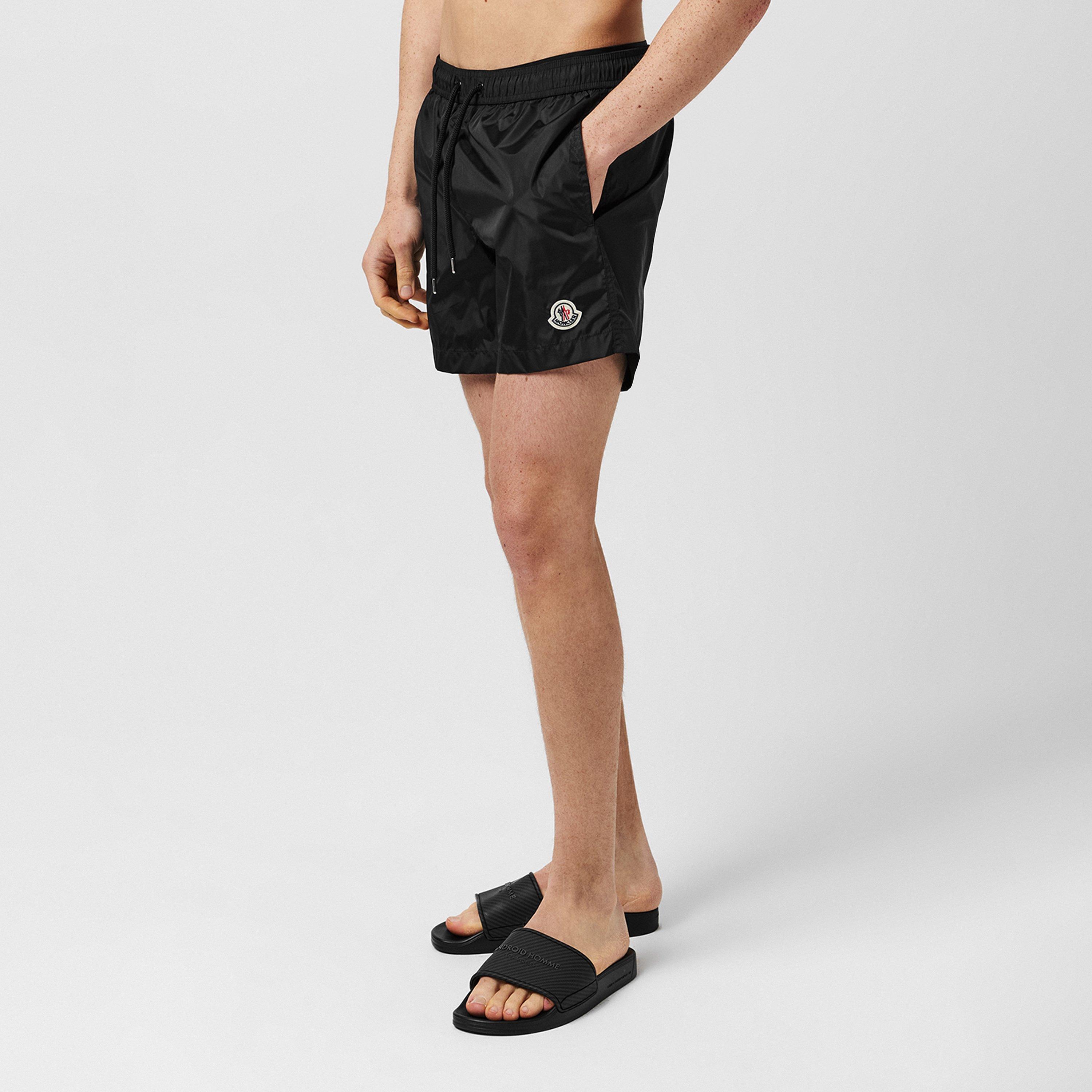Black 999 - Moncler - Men's Logo Swim Shorts - 5