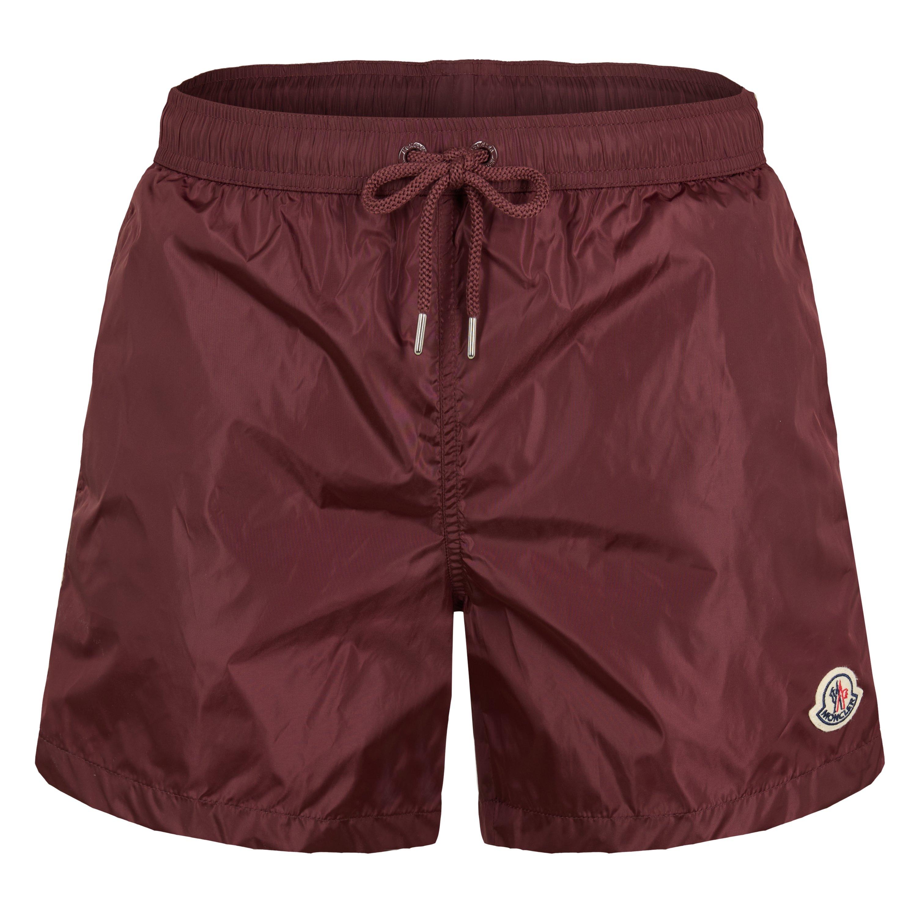 Moncler Men's Logo Swim Shorts - Red 464 - Size 2XL