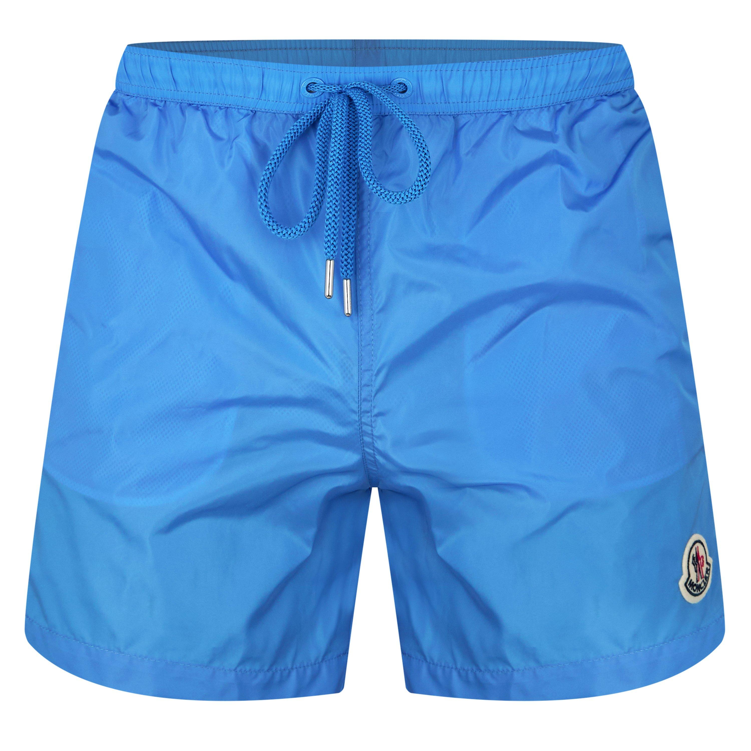 Moncler Men's Logo Swim Shorts - Sky 743 - XL