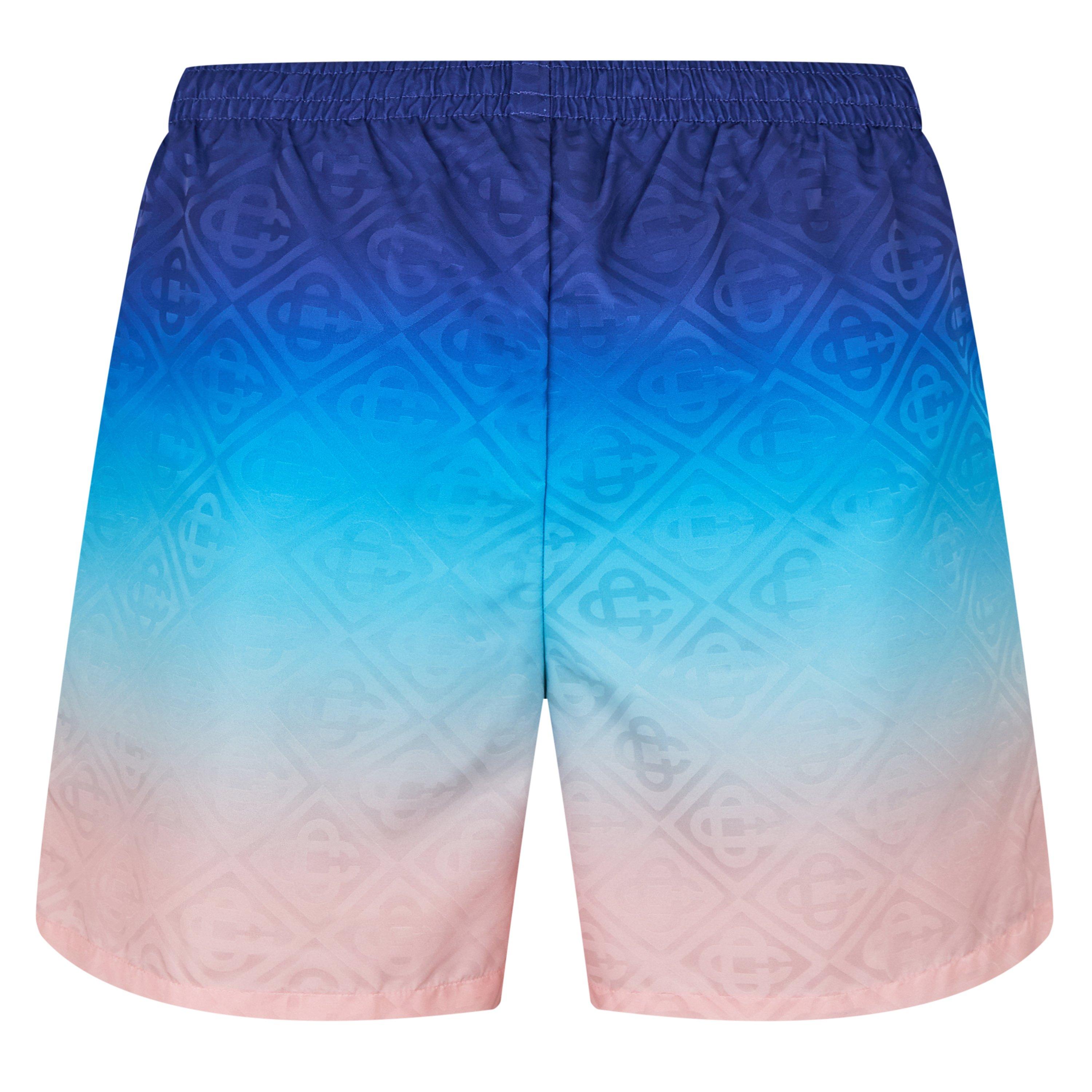 Blue Gradient - Casablanca - Men's Monogram Logo Casablanca Swim Shorts - 6