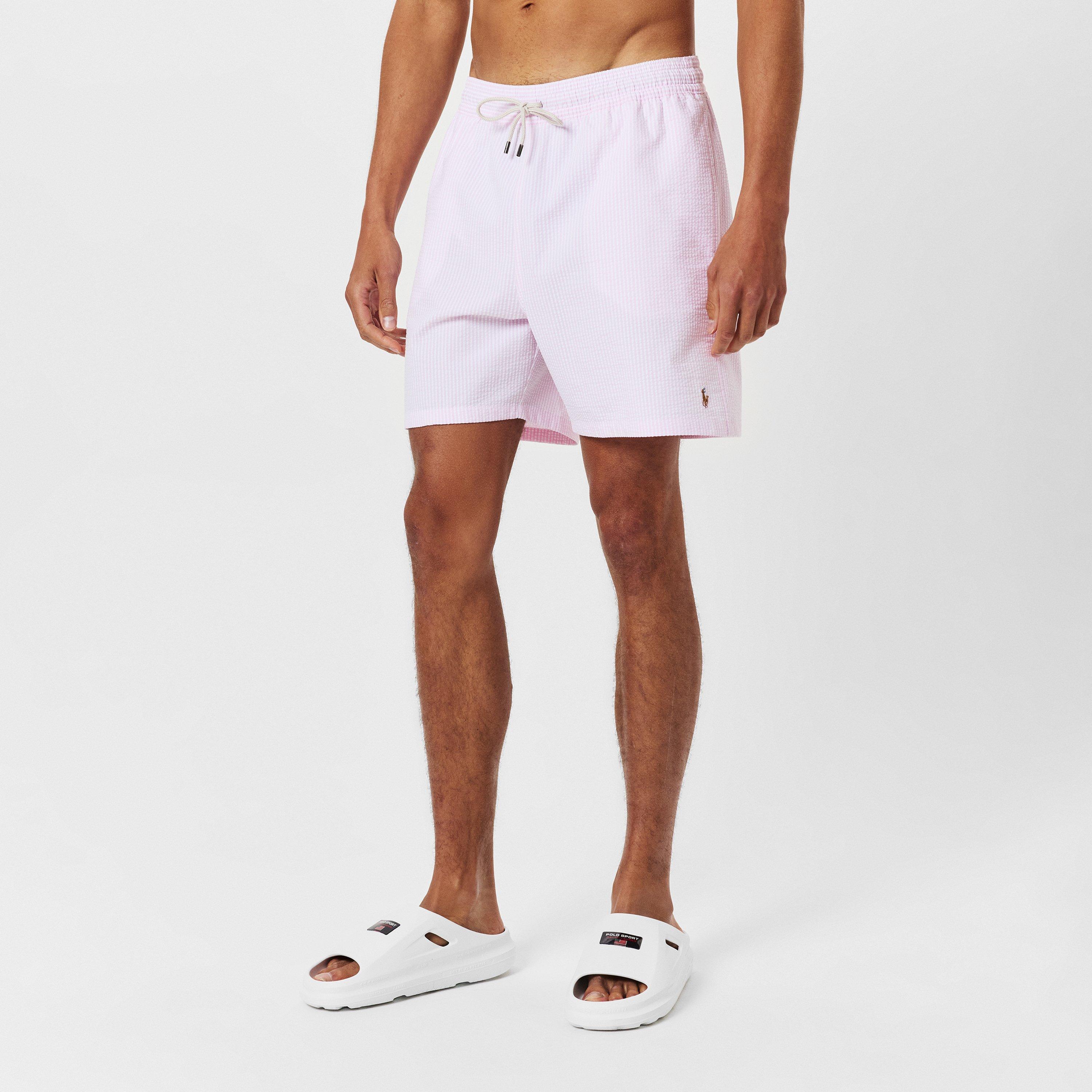 Carmel Pink - Polo Ralph Lauren - Men's Seersucker Swim Shorts - 3