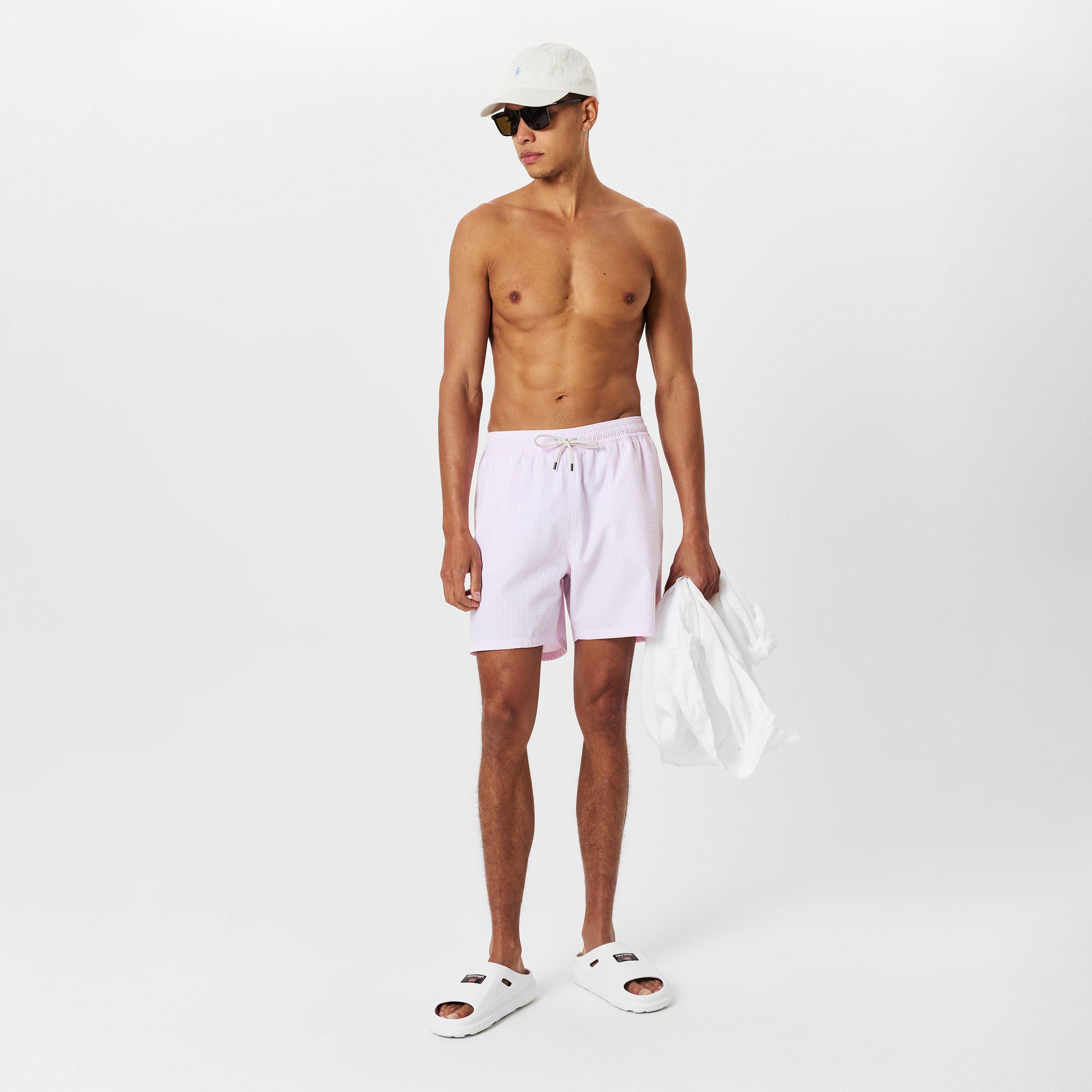 Carmel Pink - Polo Ralph Lauren - Men's Seersucker Swim Shorts - 6