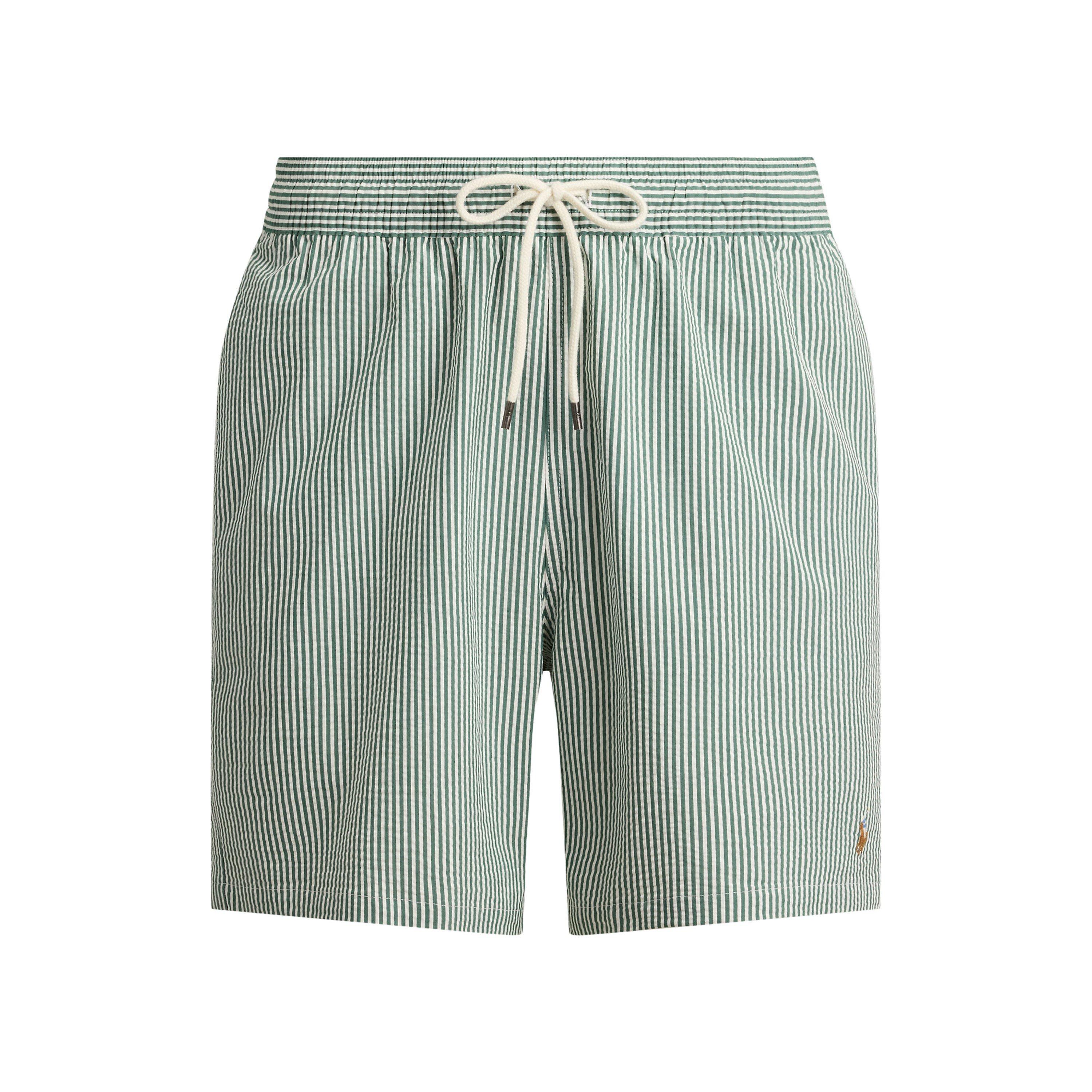 Polo Ralph Lauren Men's Seersucker Traveller Swim Shorts - New Forest Strp - S