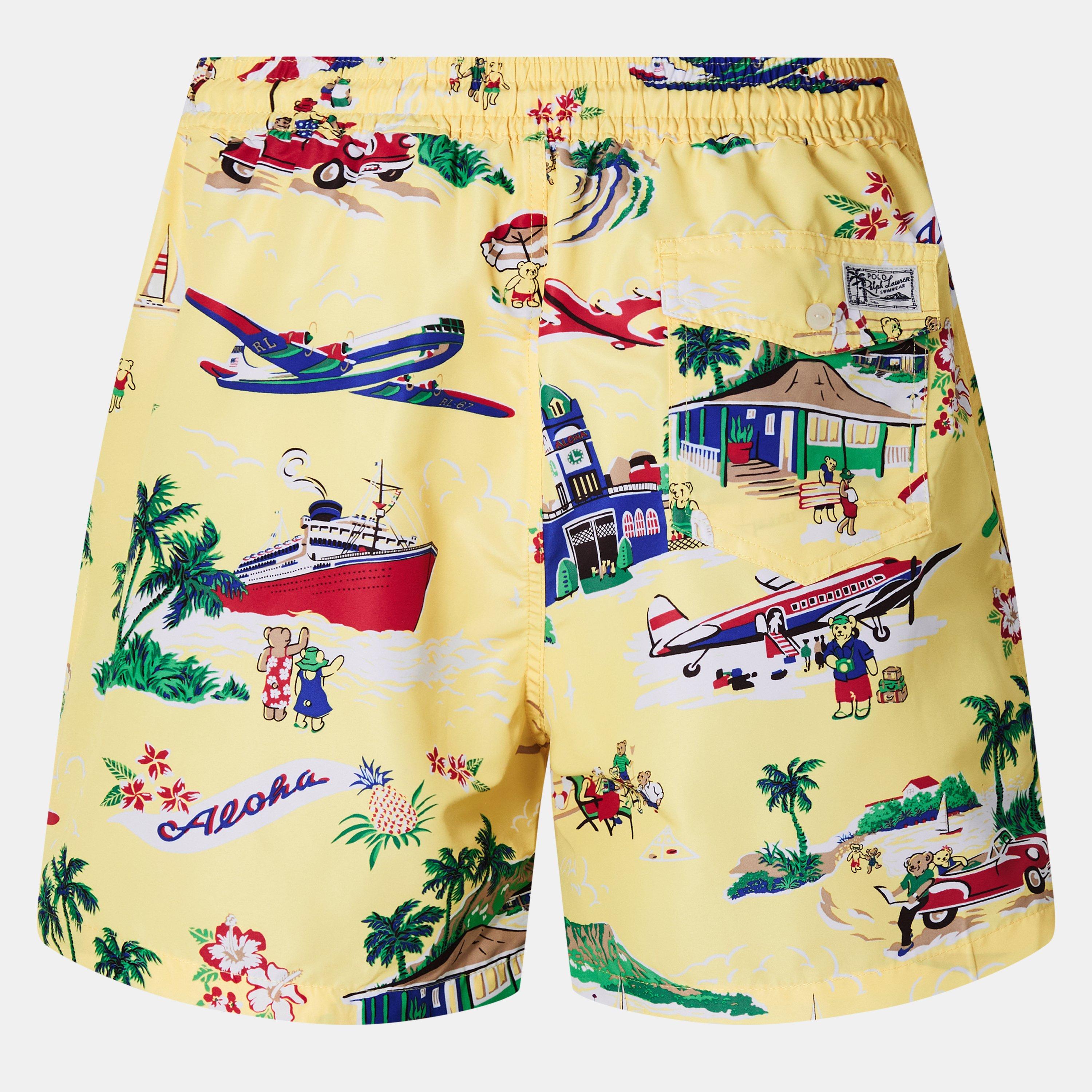 Yellow - Polo Ralph Lauren - Men's Holiday Bear Swim Shorts - 2