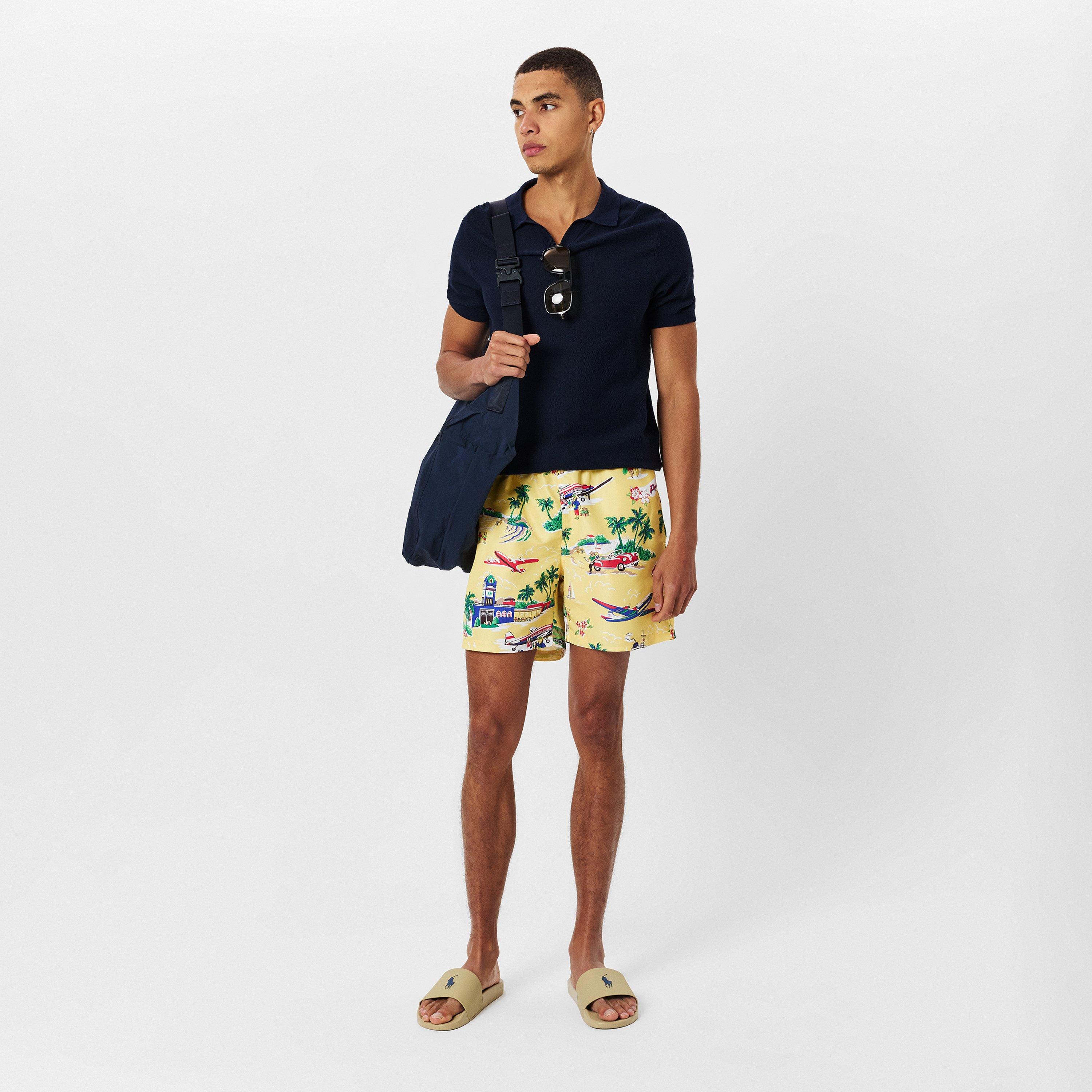 Yellow - Polo Ralph Lauren - Men's Holiday Bear Swim Shorts - 6