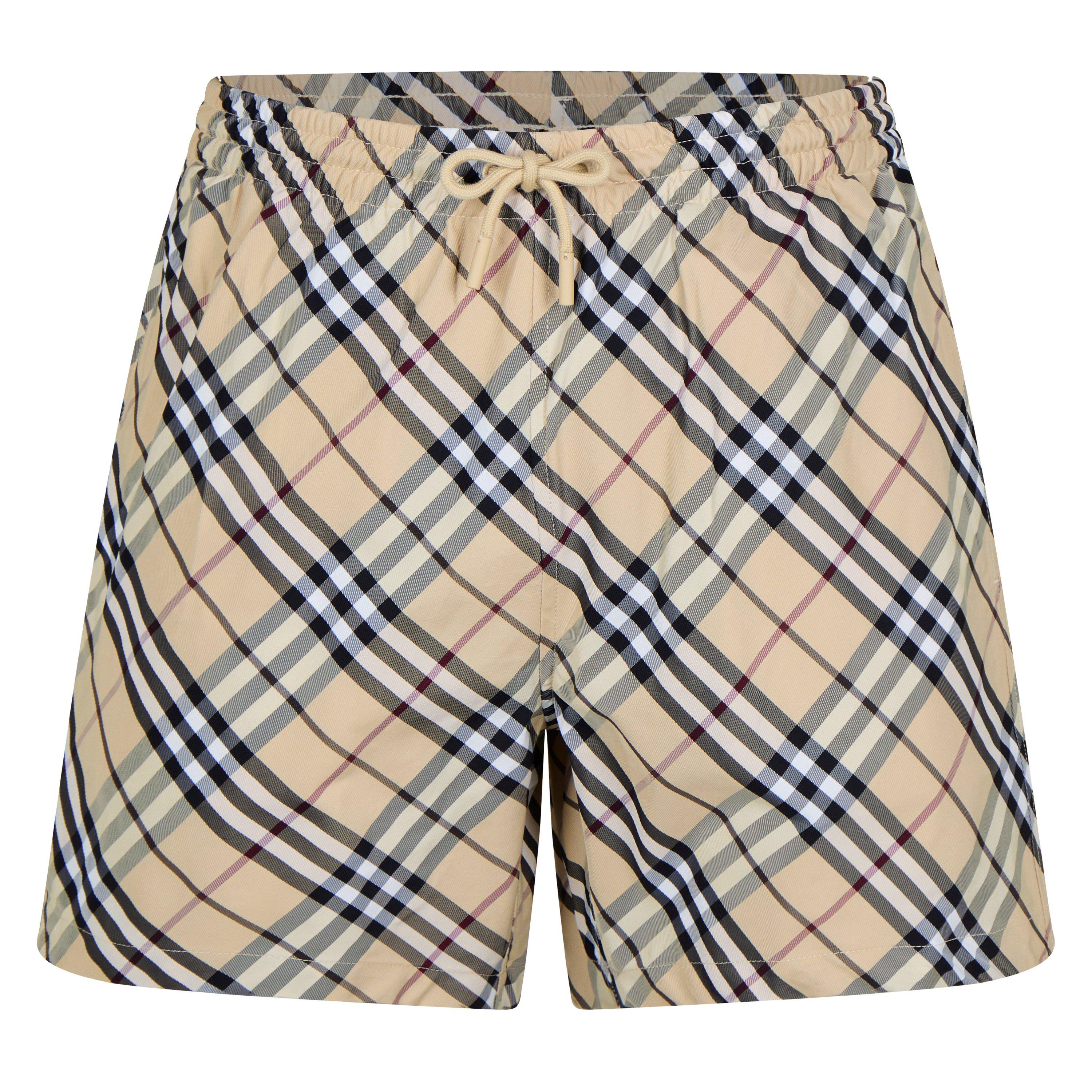 Burberry Check Swim Shorts - Alabaster - S