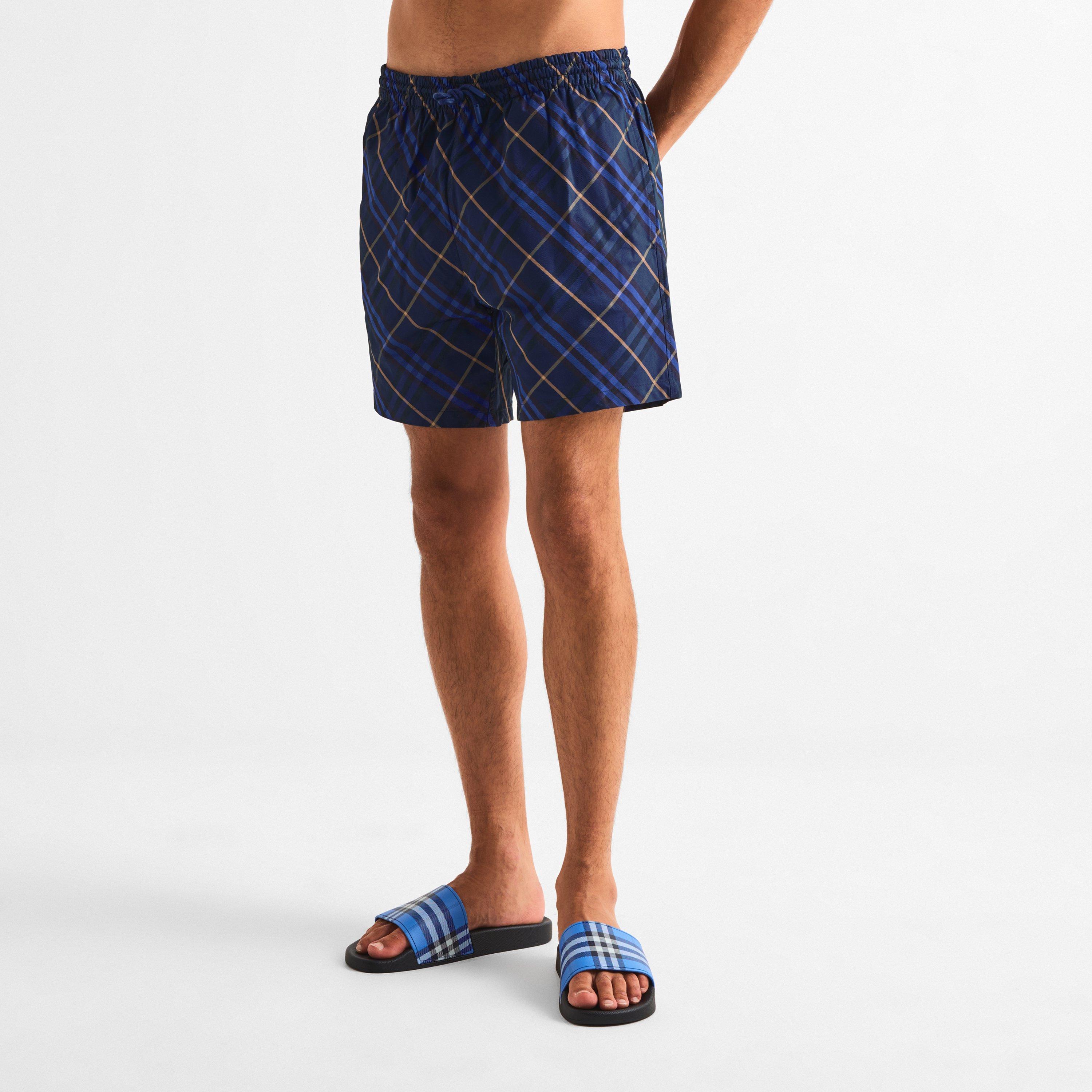 Midnight - Burberry - Check Swim Shorts - 3