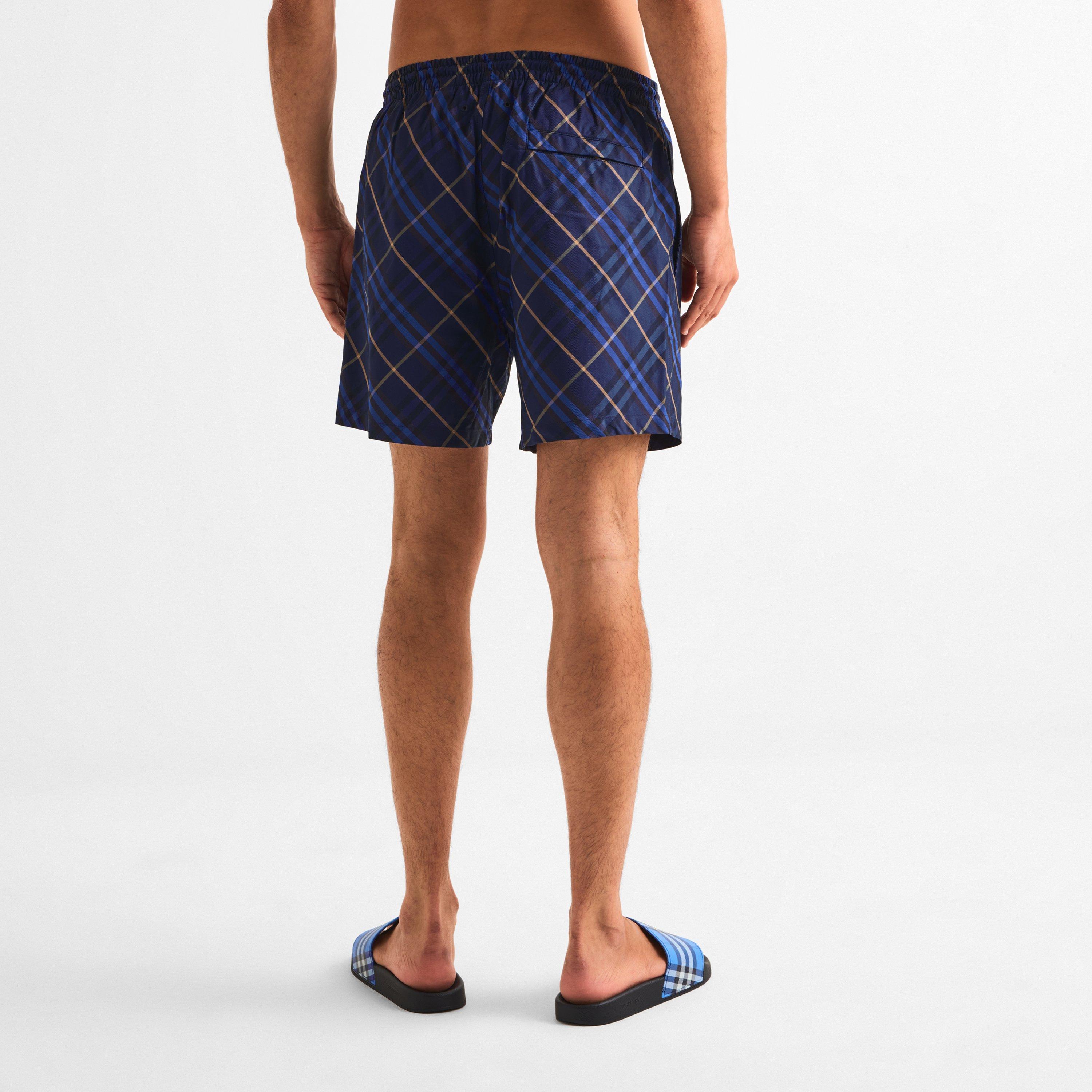 Midnight - Burberry - Check Swim Shorts - 4