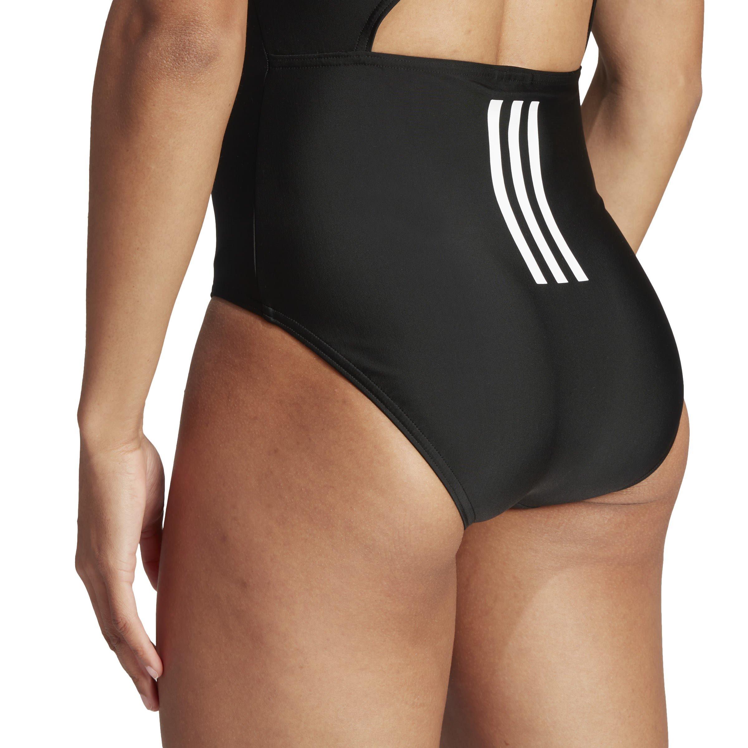 Black/White - adidas - 3-Stripes Swimsuit - 8