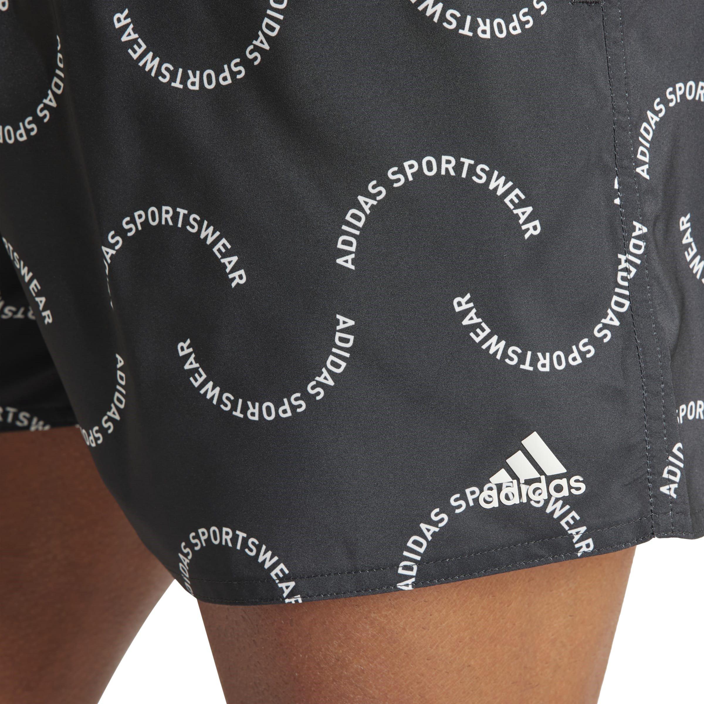 Black/Off White - adidas - Wave Logo CLX Swim Shorts - 6