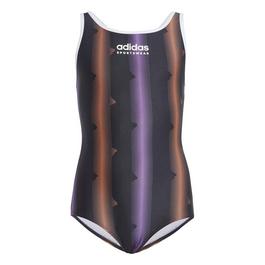 adidas Splice Racerback Swimsuit Junior Girls