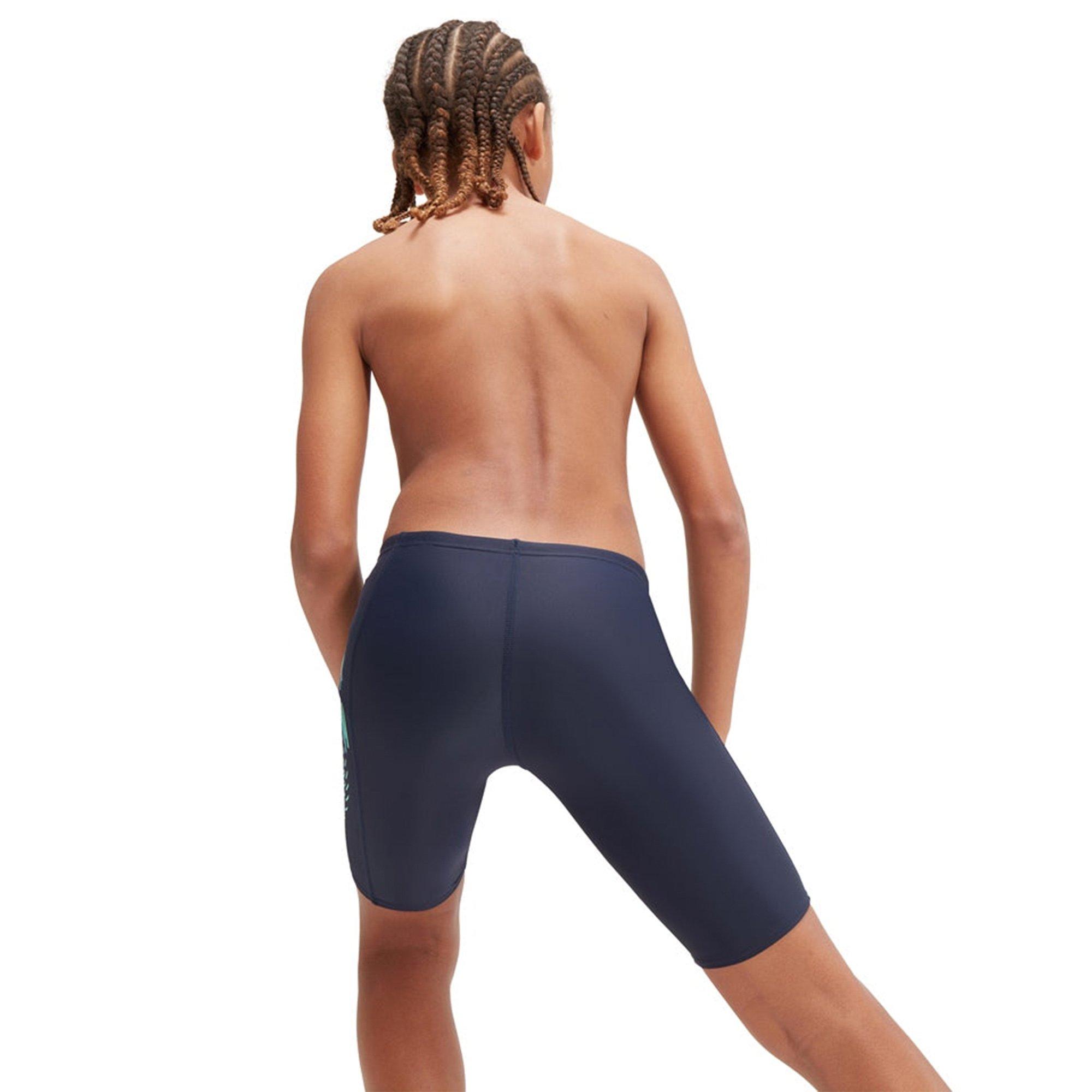 Tr Navy/Flu Art - Speedo - Junior Plastisol Placement Jammer - 4