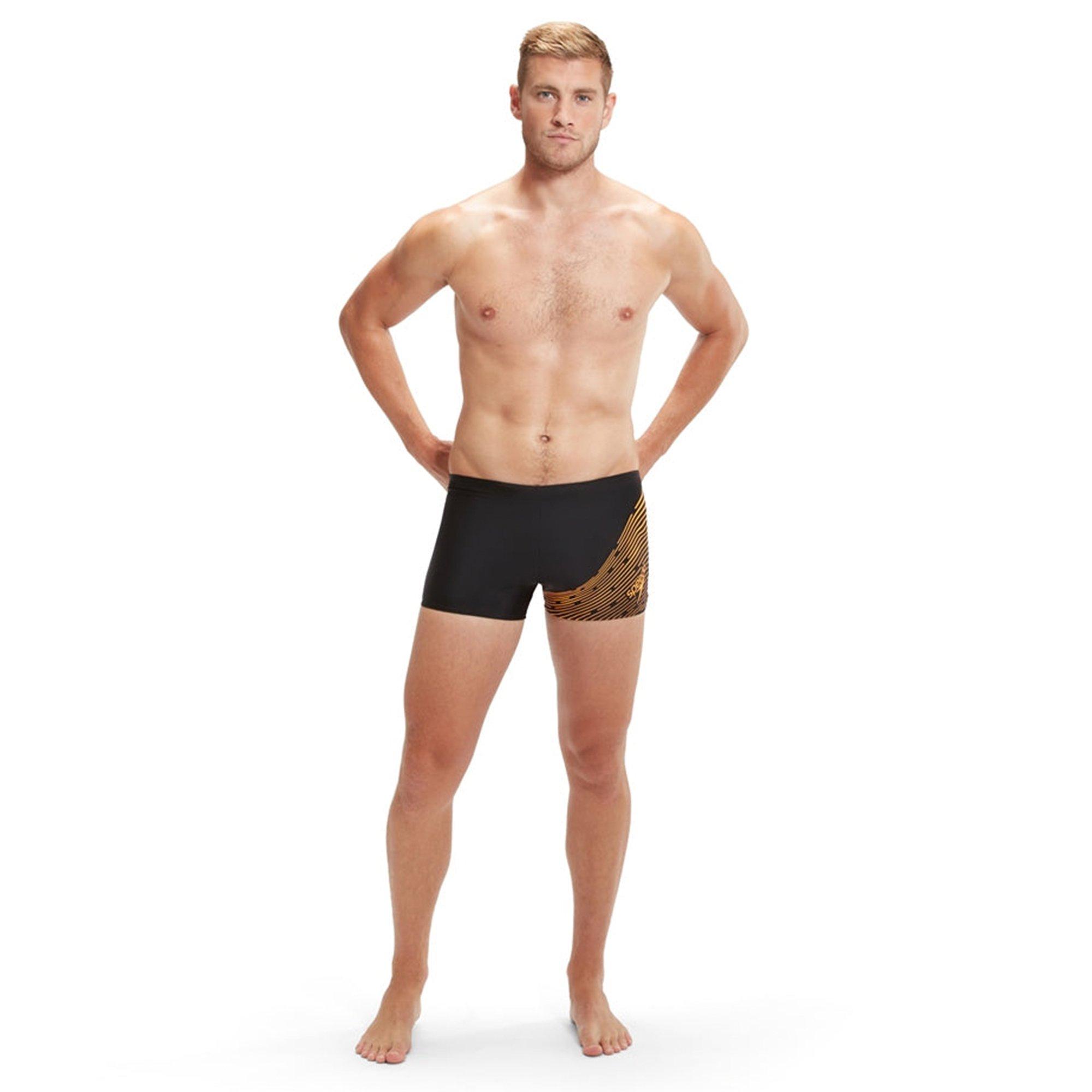 Blk/MandPeel - Speedo - Medley Logo Aquashort - 5