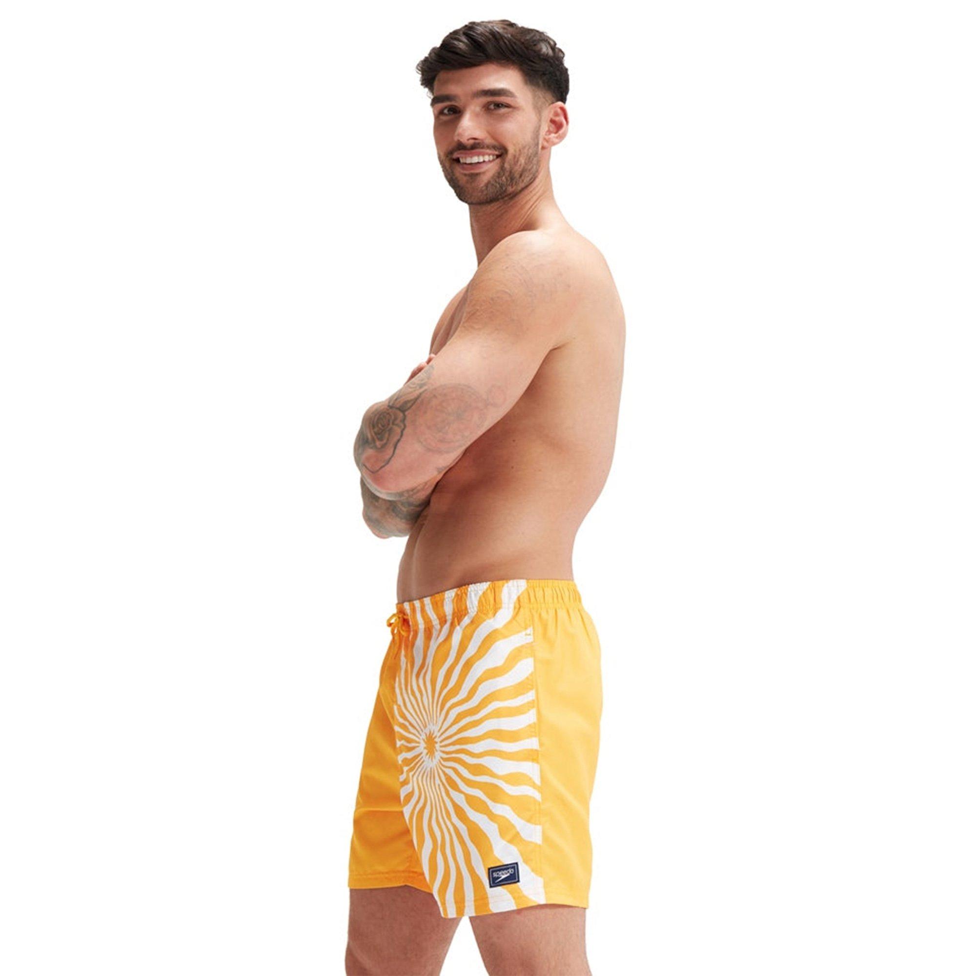 Mango/White - Speedo - Printed Leisure 16inch Watershort - 4