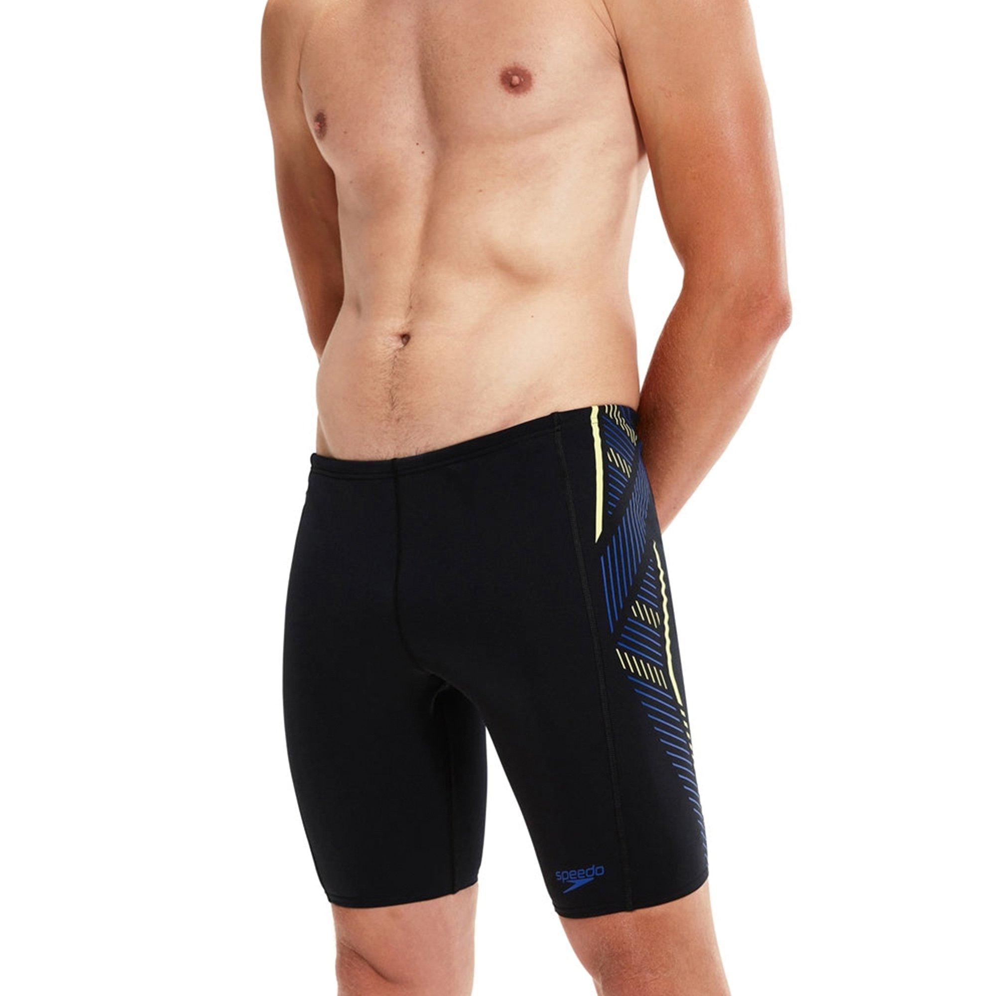 Blk/Ch Blu/Spri - Speedo - Tech Panel Jammer - 2