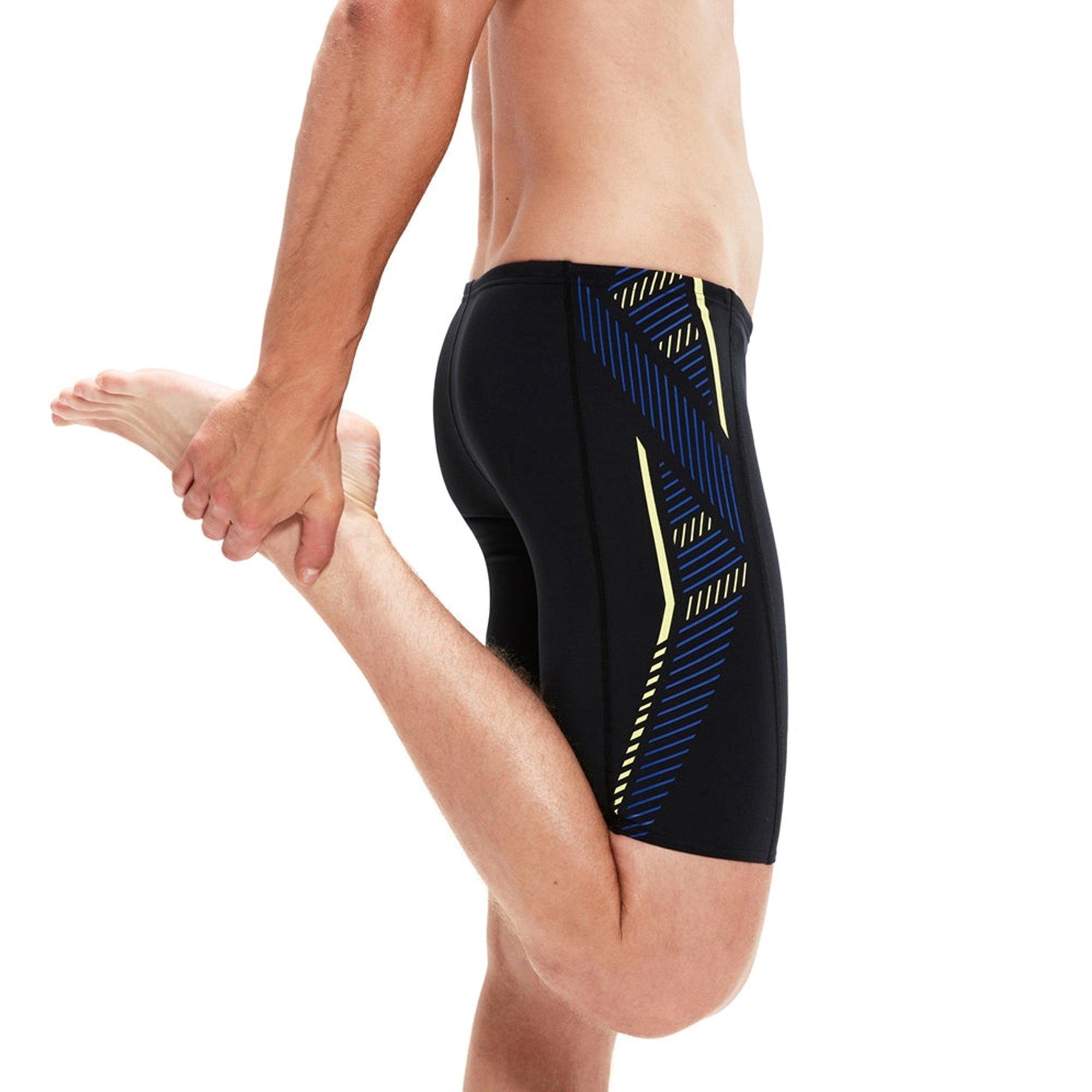 Blk/Ch Blu/Spri - Speedo - Tech Panel Jammer - 3