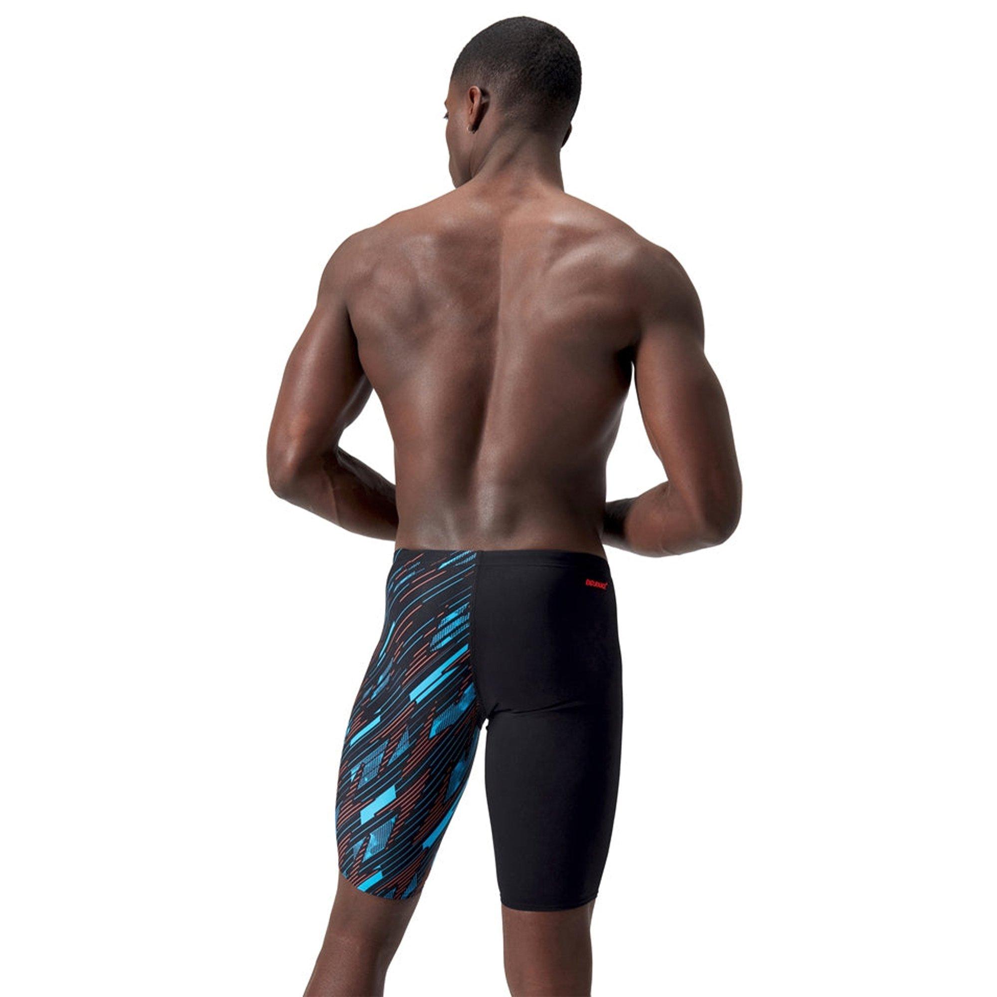 Black/Blue/Red - Speedo - Hyperboom V-Cut Jammer - 3