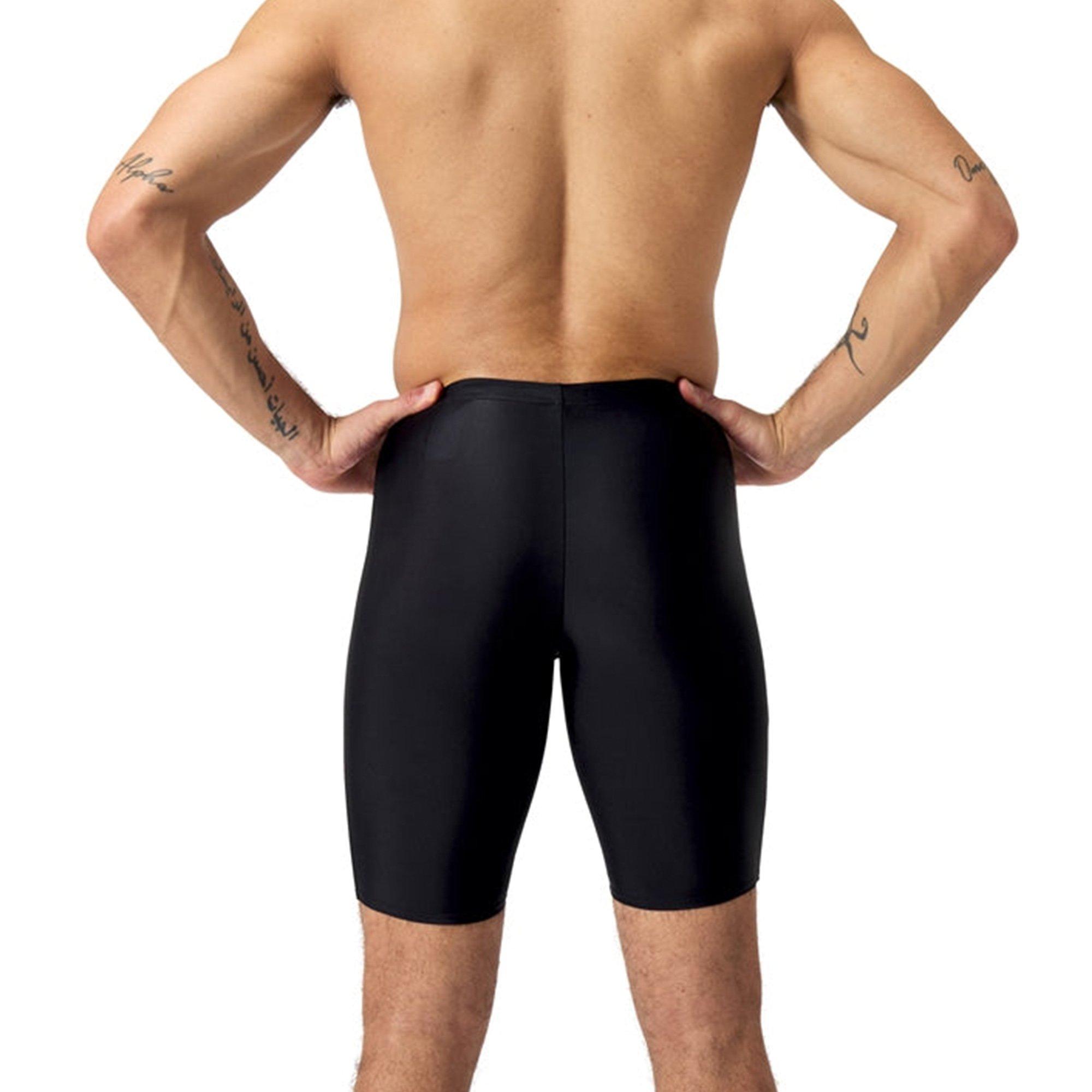 Black/Siren Red - Speedo - Medley Logo Jammer - 4