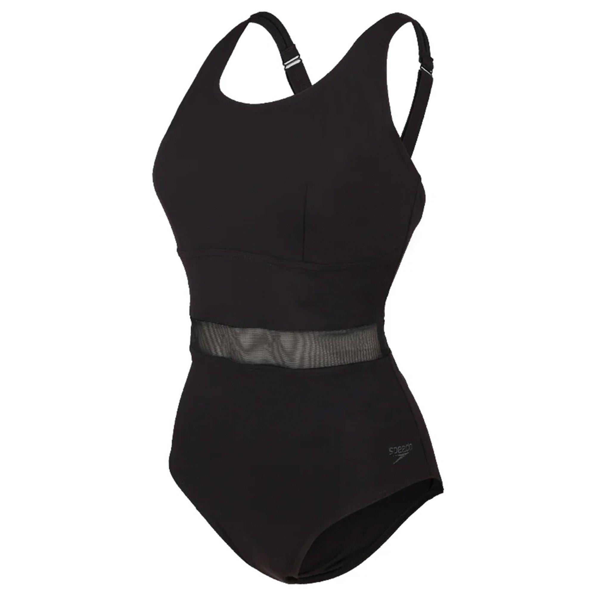Black - Speedo - Asia Fit Womens Luniaglow 1 Piece Swimsuit - 1