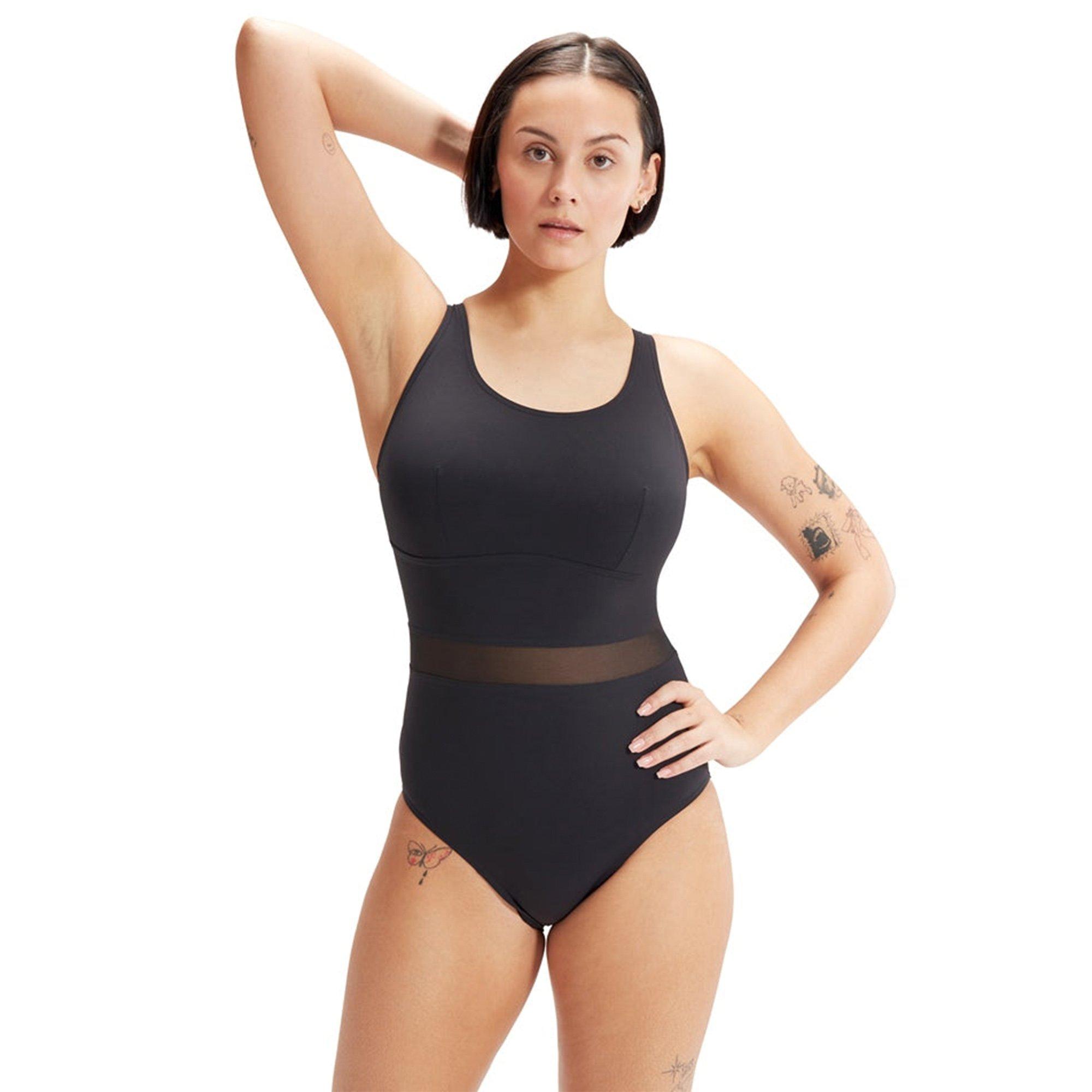 Black - Speedo - Asia Fit Womens Luniaglow 1 Piece Swimsuit - 3