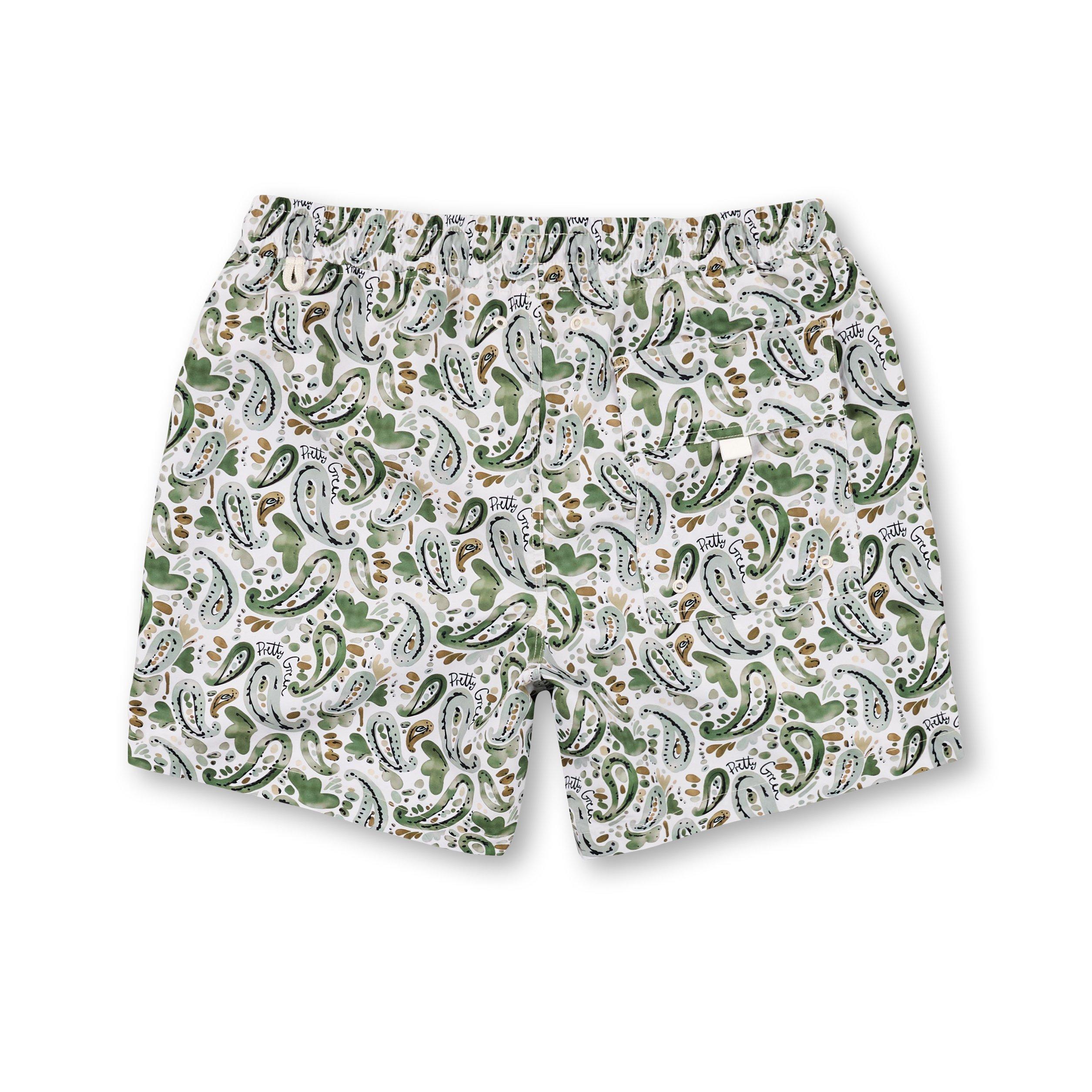Pretty Green Men's Aquarelle Swim Shorts - Stone - Small