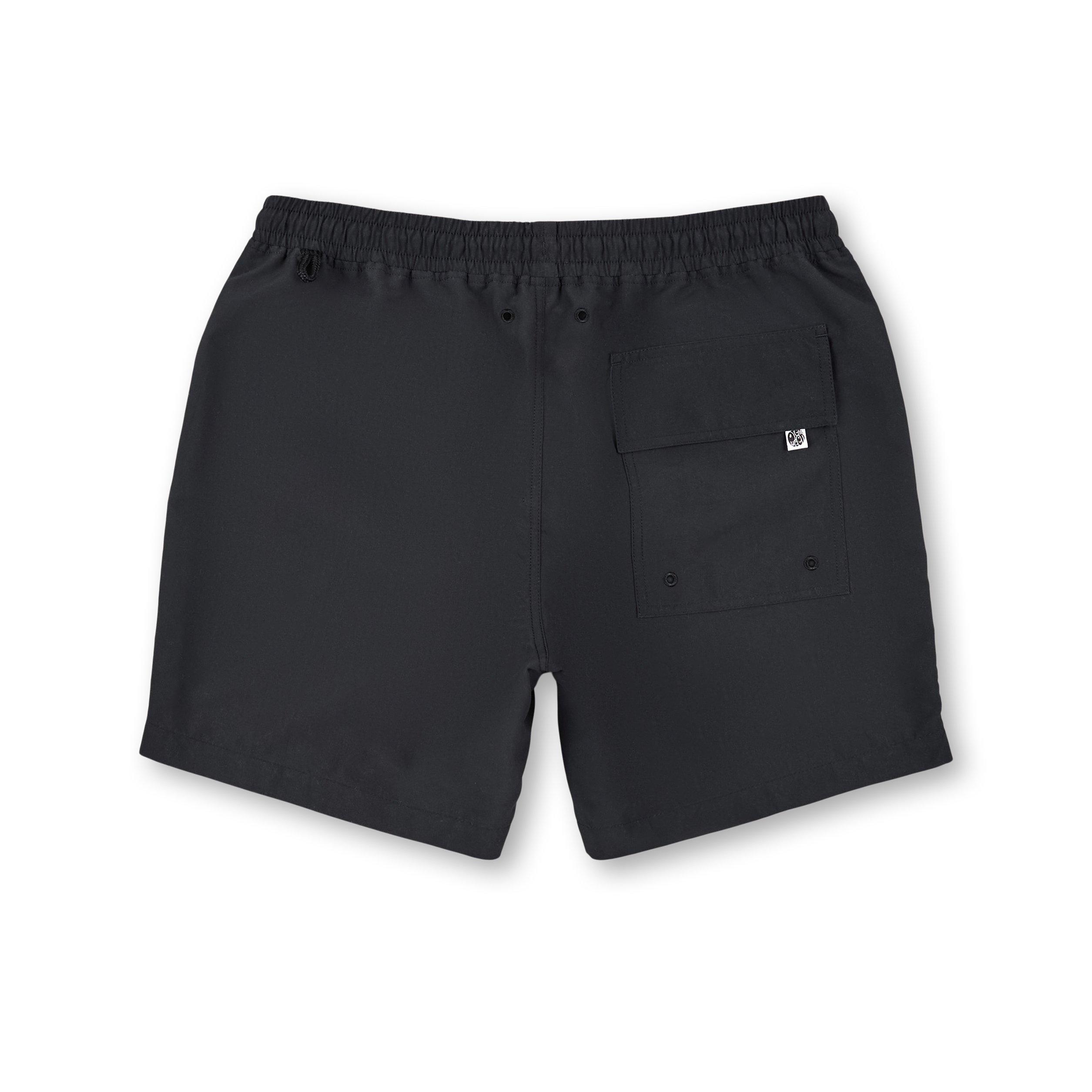 Black - Pretty Green - Men's Aquarelle Swim Shorts - 2
