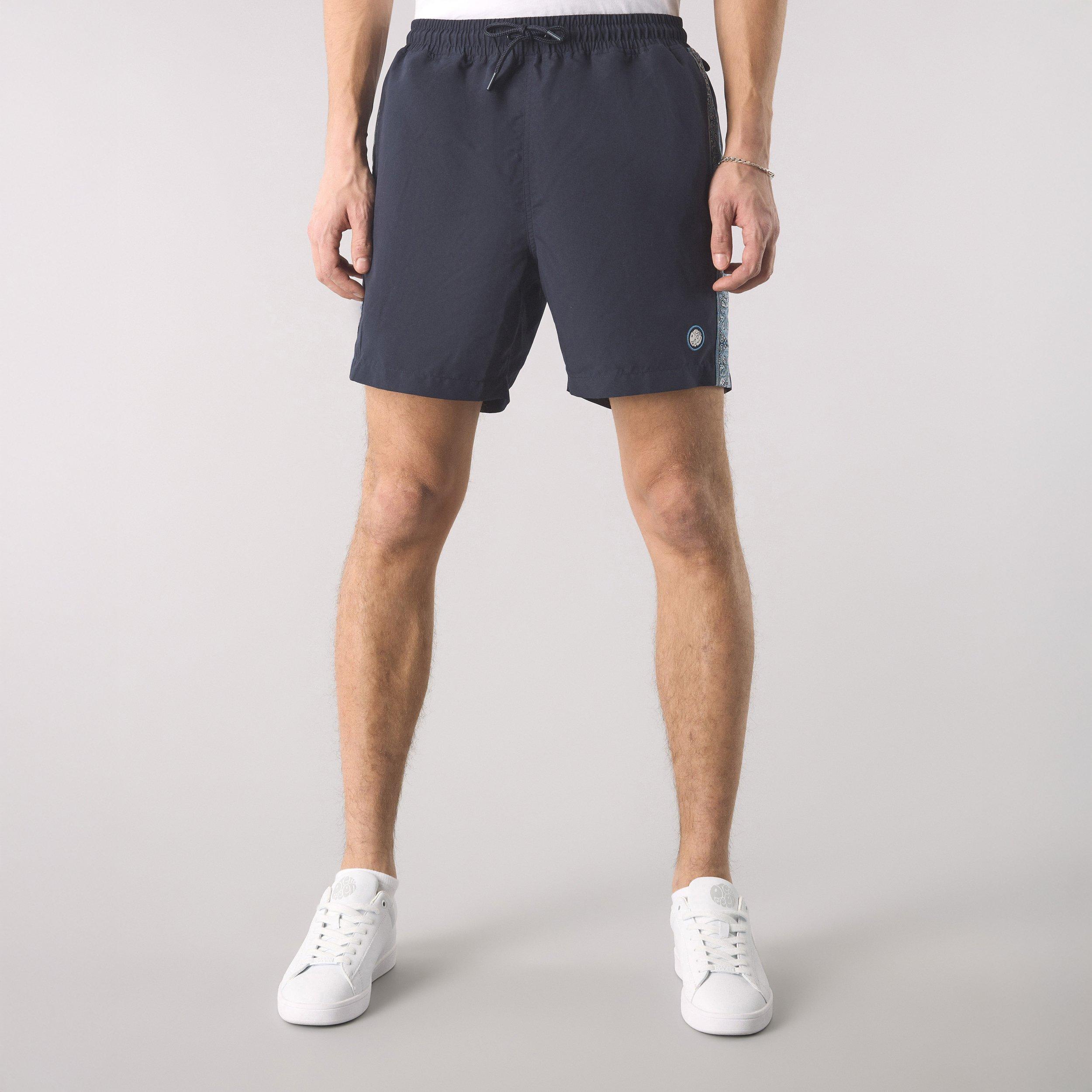 Lyle Q Zip Pulover Sn99 - Pretty Green - Men's Eclipse Paisley Swim Shorts - 3