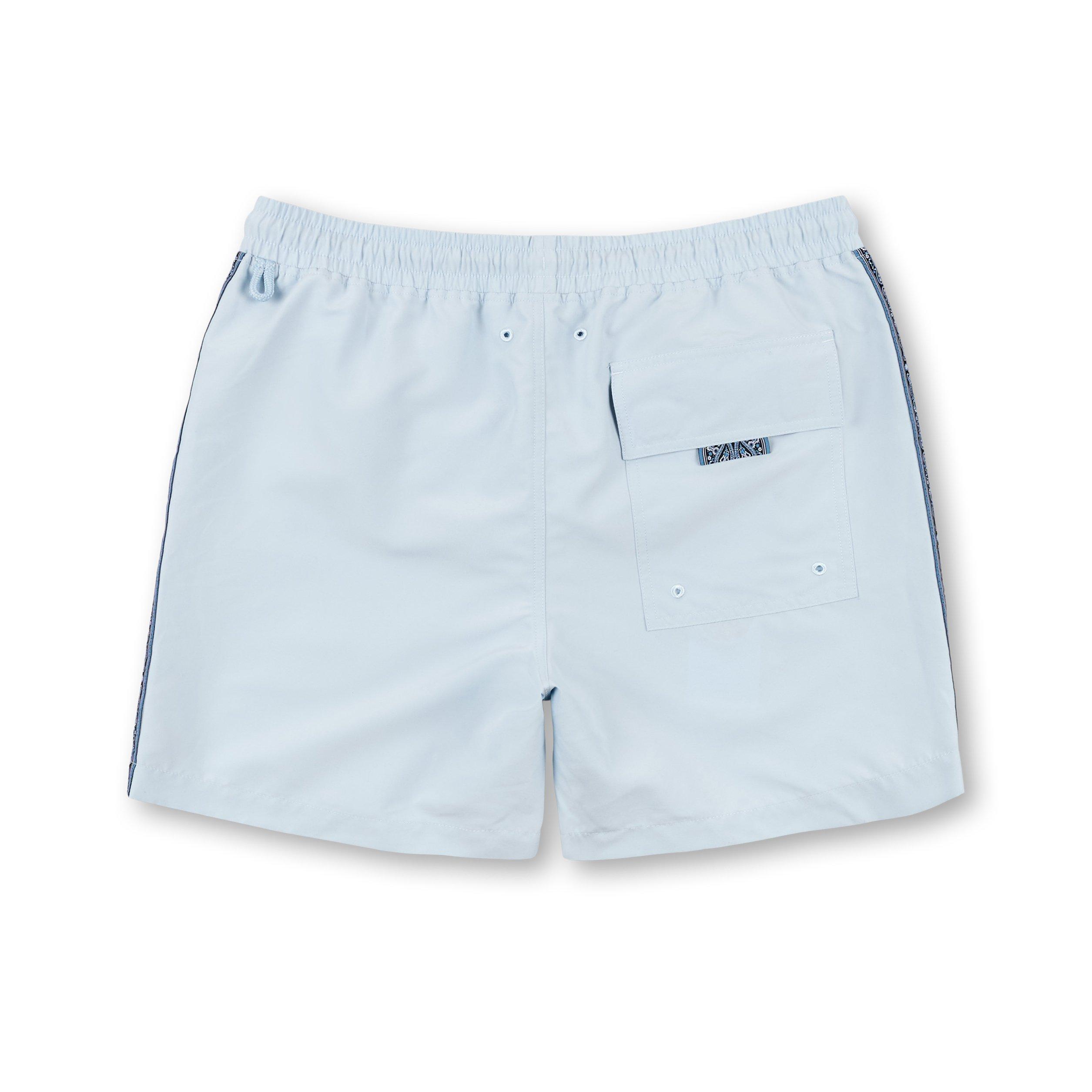 Light Blue - Pretty Green - Men's Eclipse Paisley Swim Shorts - 2