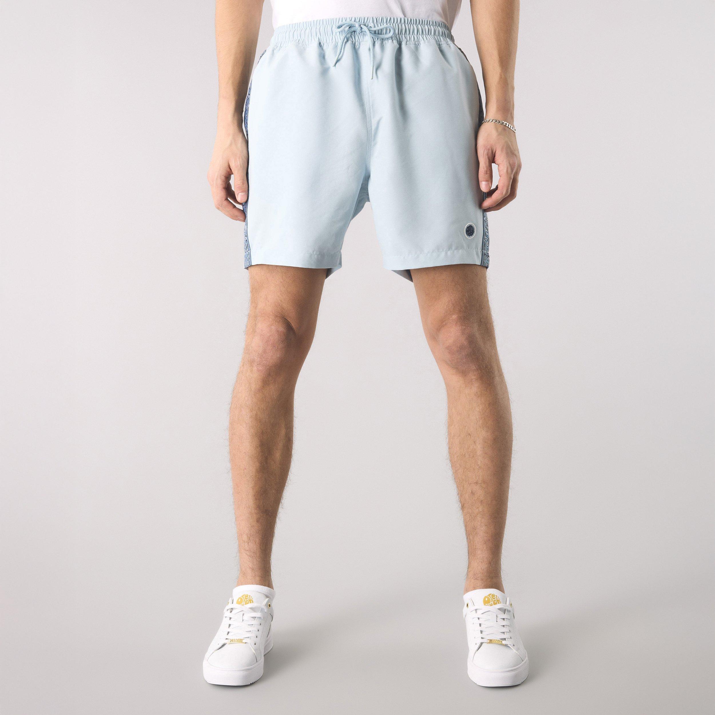 Light Blue - Pretty Green - Men's Eclipse Paisley Swim Shorts - 3