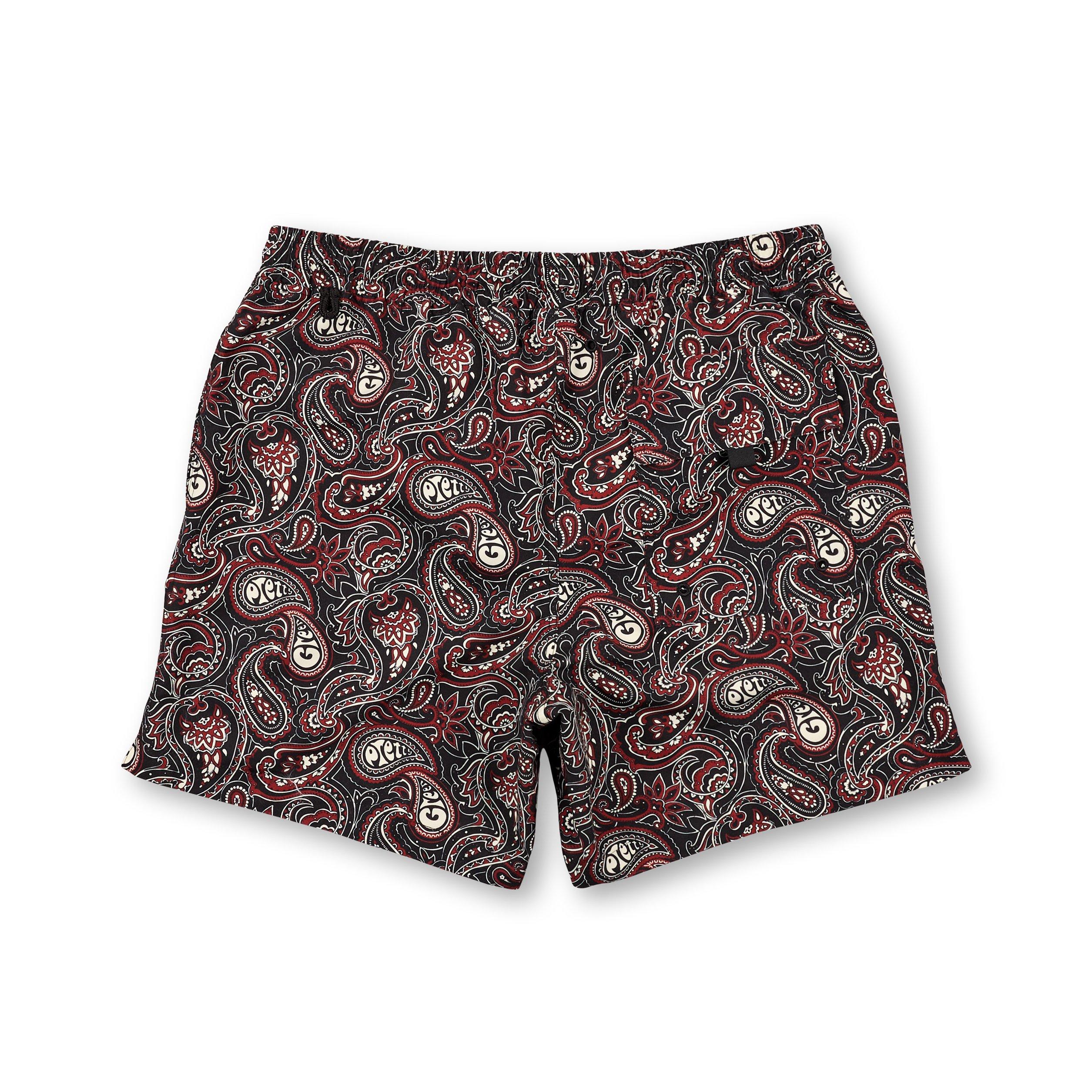 Zwart - Pretty Green - Men's Paisley Swim Shorts - 2