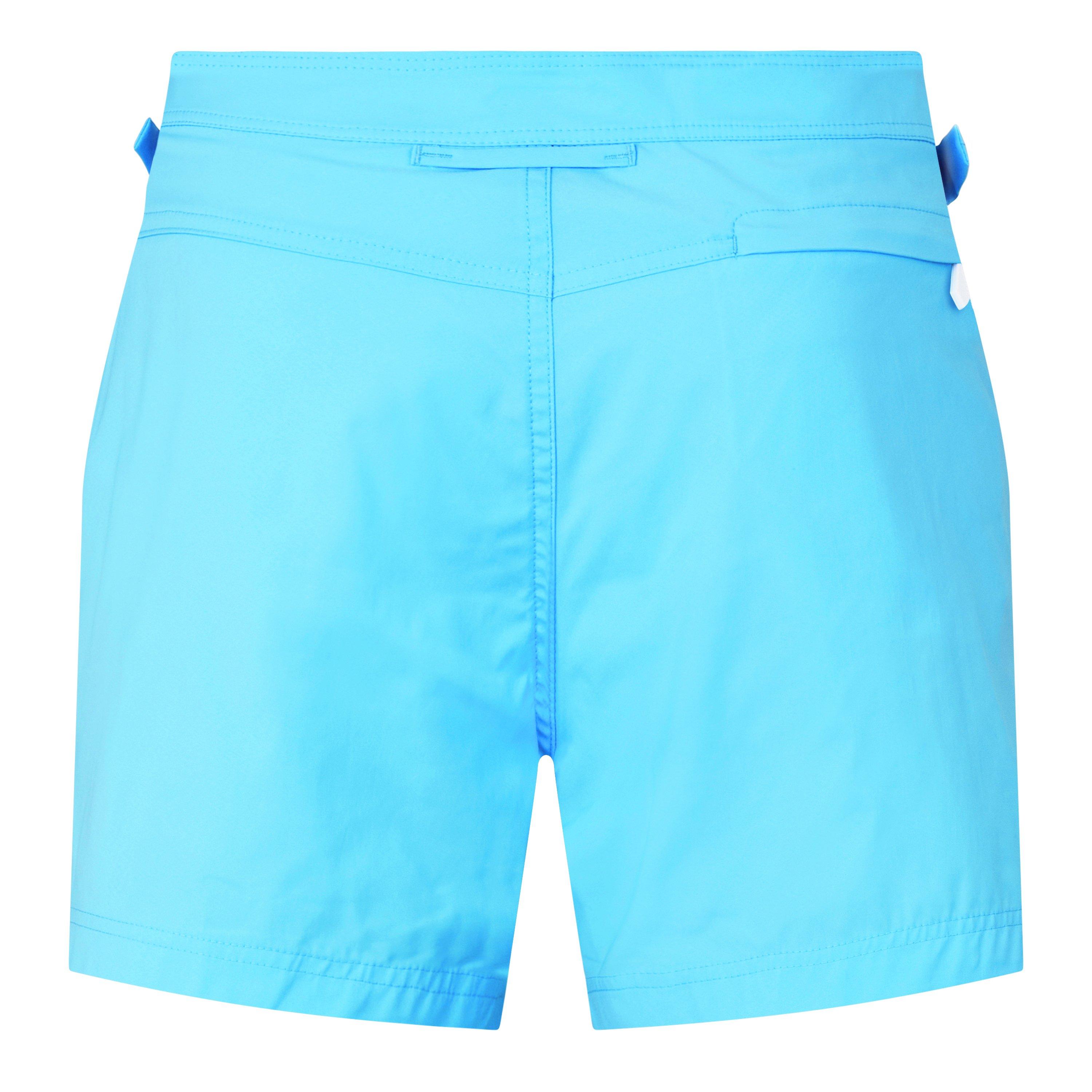 Turquoise - Tom Ford - Men's Poplin Swim Shorts - 2