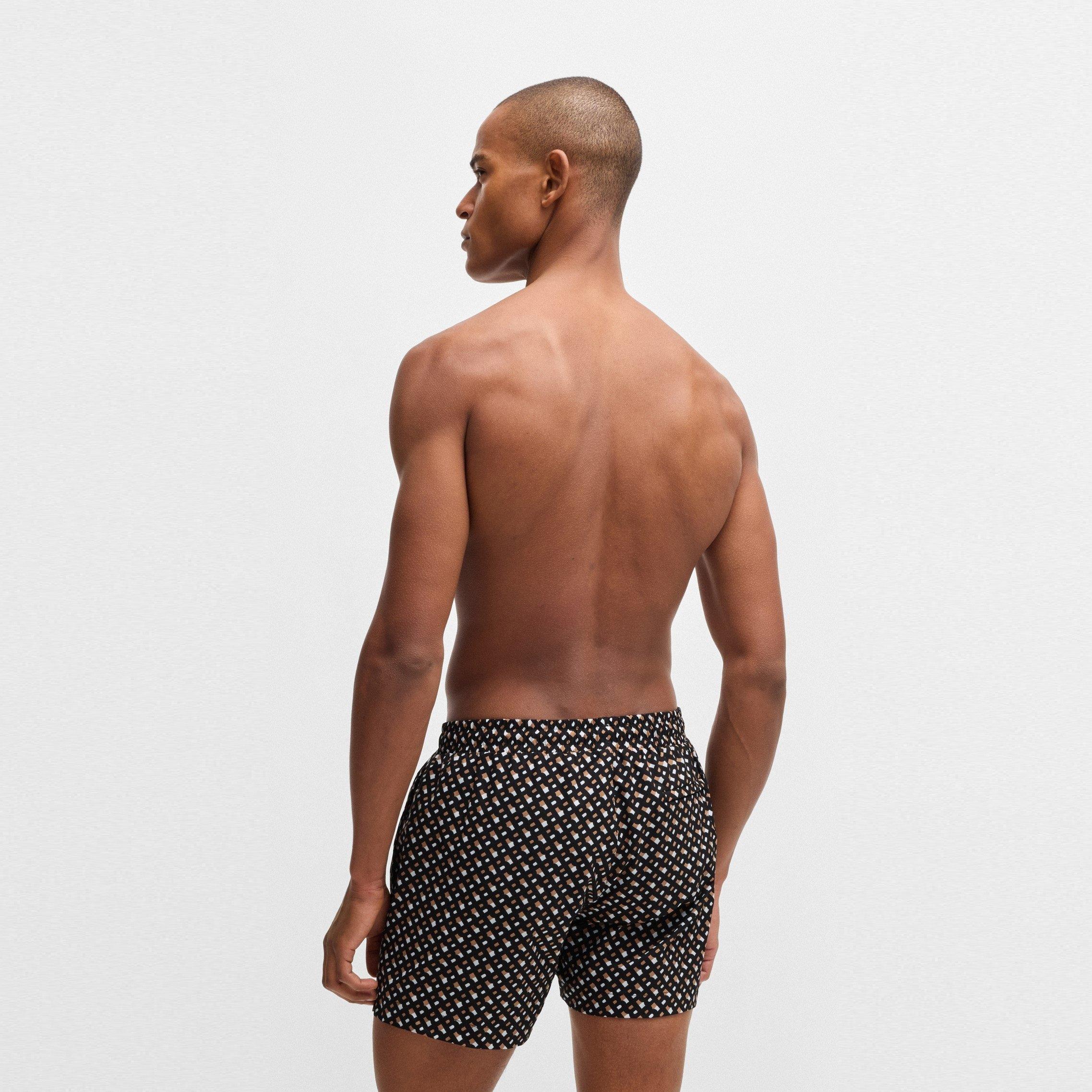Black 001 - Boss - Men's Manu Swim Shorts - 3